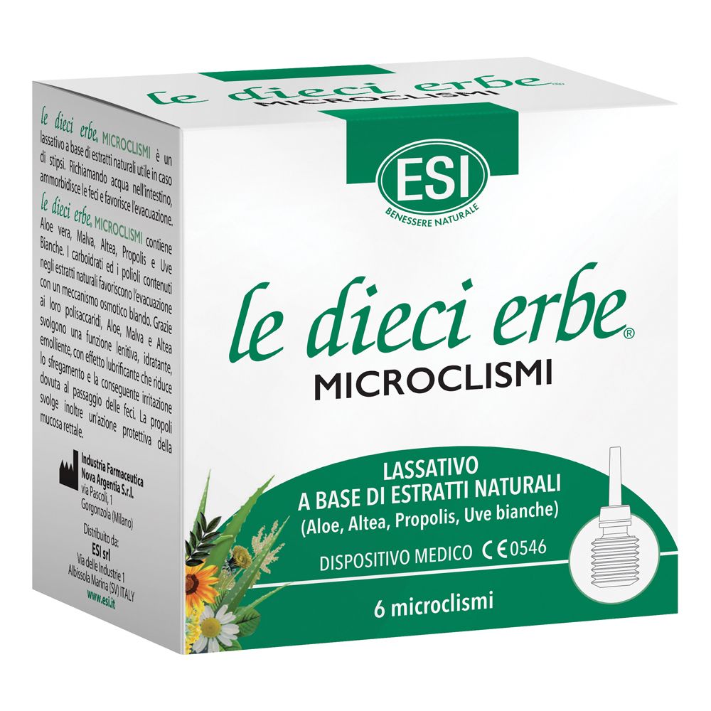 Esi Malva/Bianche Le Dieci Erbe Microclismi 6 Pezzi - Immagine 4