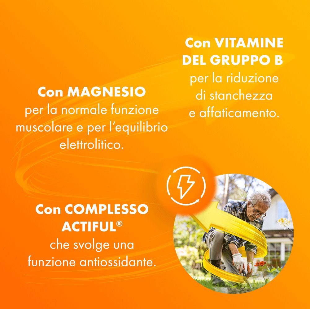 Sustenium Plus 50+ avec magnésium et Actiful. Pour les muscles, les électrolytes et l'antioxydant.