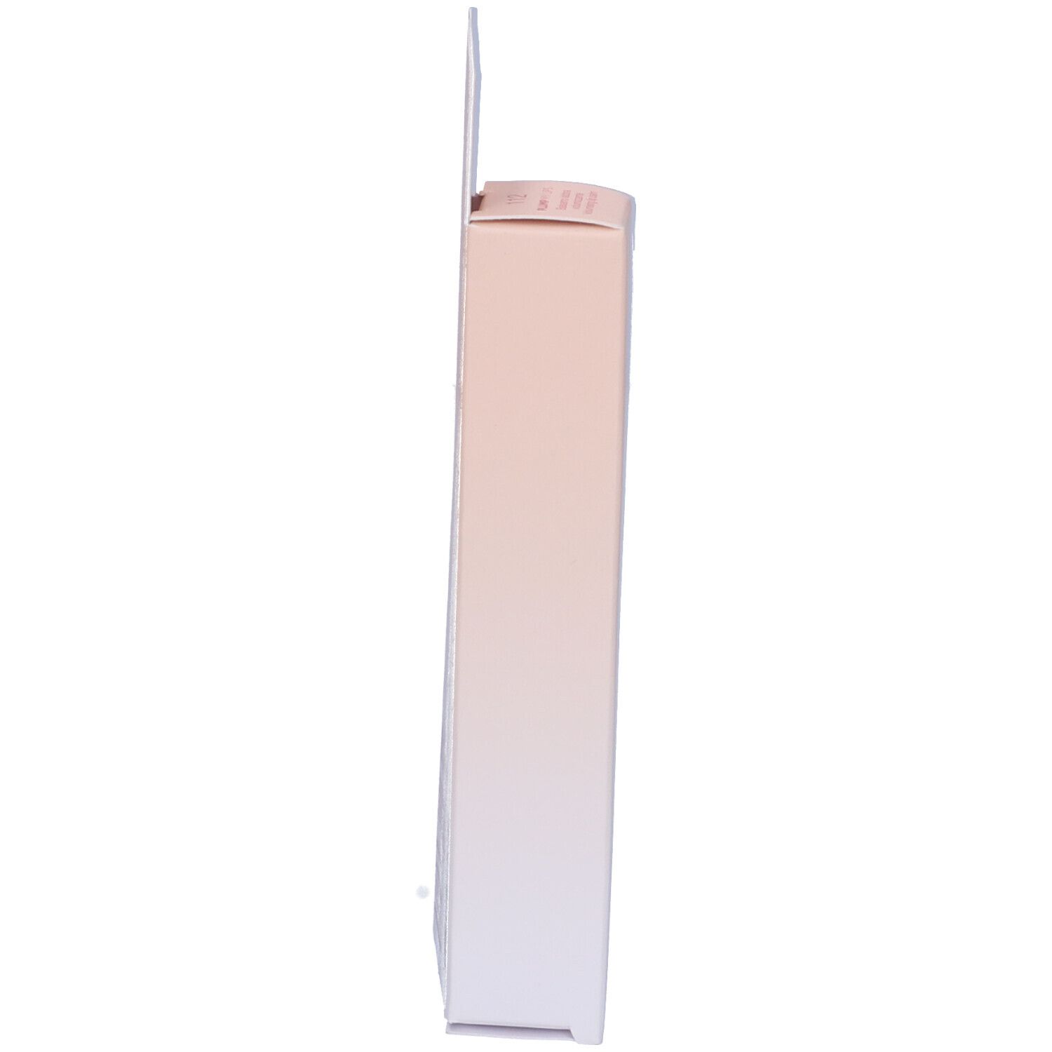 Confezione prodotto sottile, rosa-bianco. Dispositivo di sospensione.