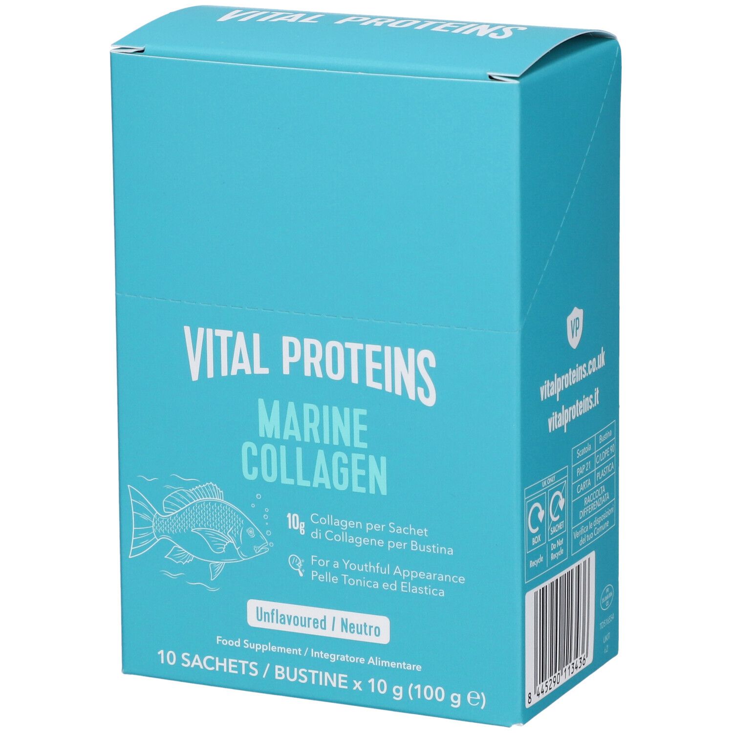 Vital Proteins Marine Collagen 10 Bustine Gusto Neutro - Integratore Per La Pelle - Immagine 7