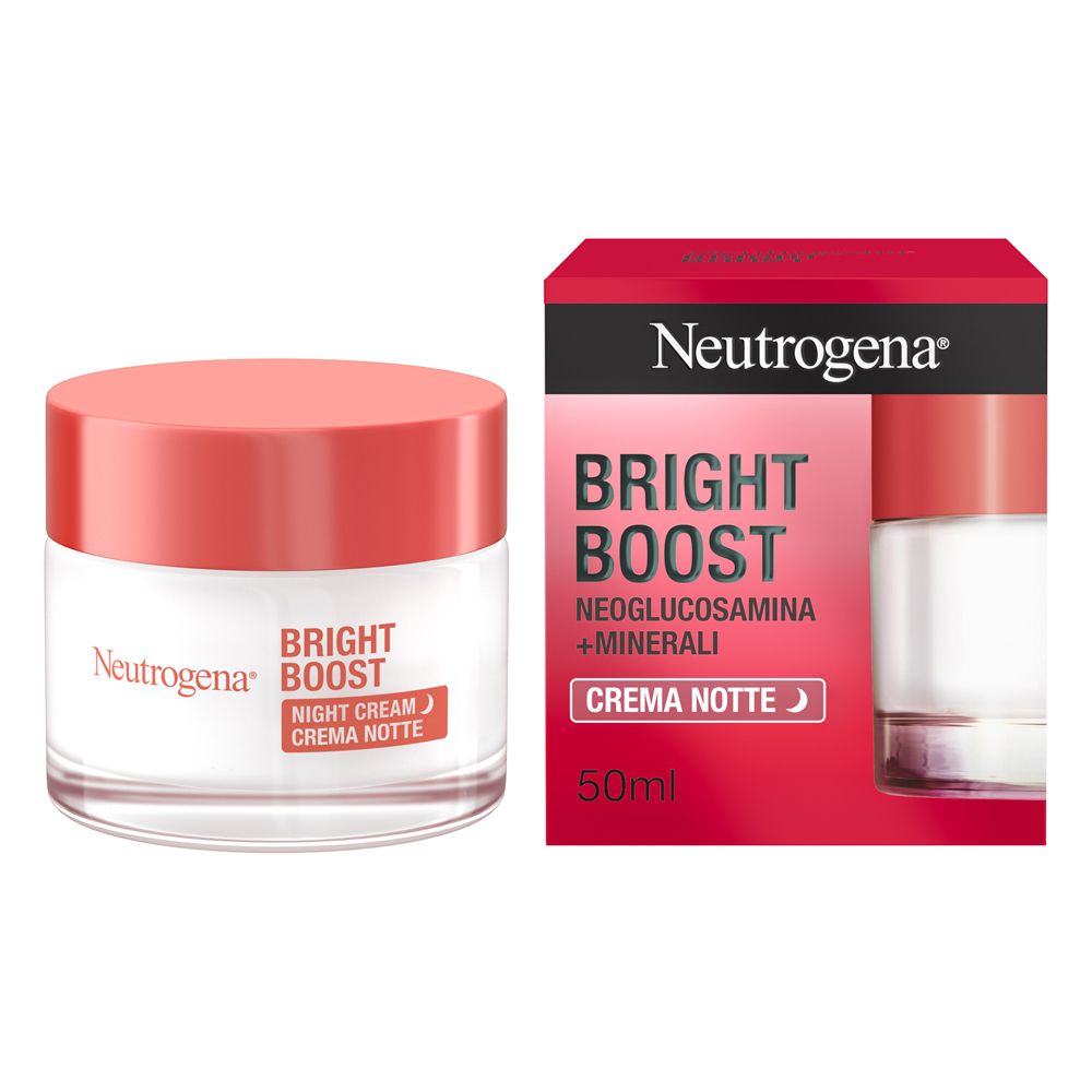Neutrogena Bright Boost Crema Viso Notte, Neoglucosamina 50 ml