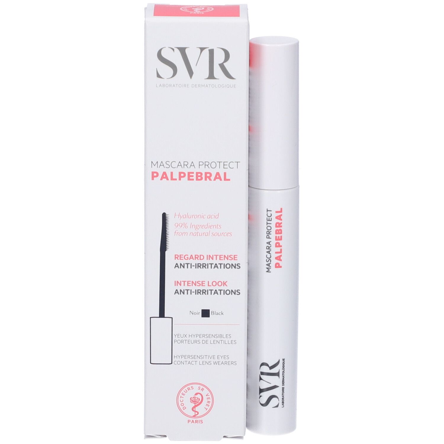 SVR Mascara Protect Palpebral, schwarzer Mascara für empfindliche Augen.