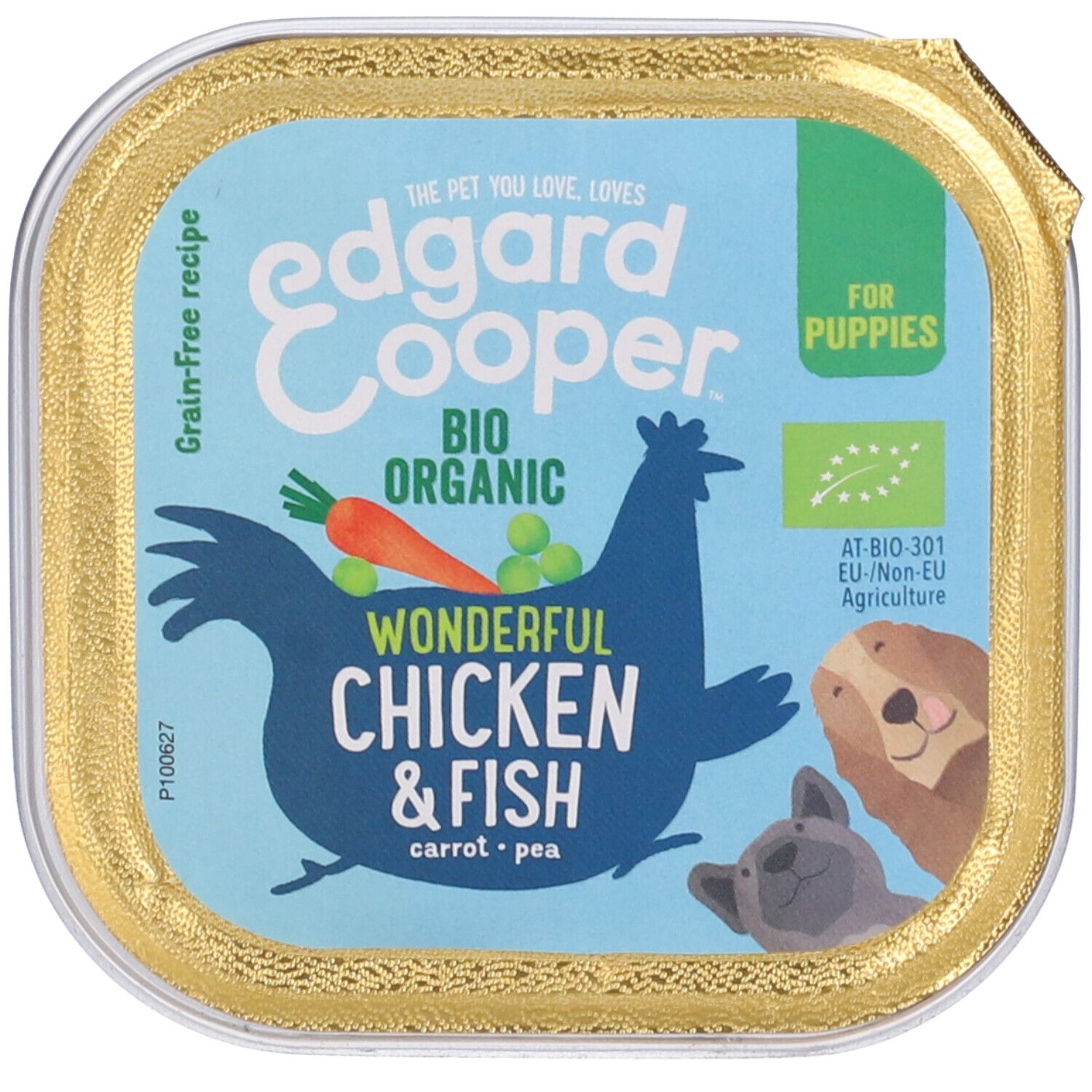 Edgard Cooper Pollo & Pesce Biologici Cuccioli di Cane