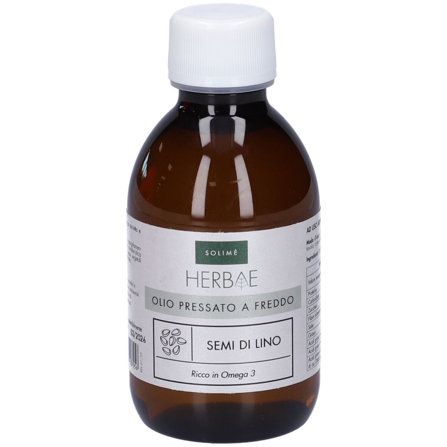 Herbae Olio Semi Di Lino 200 Ml