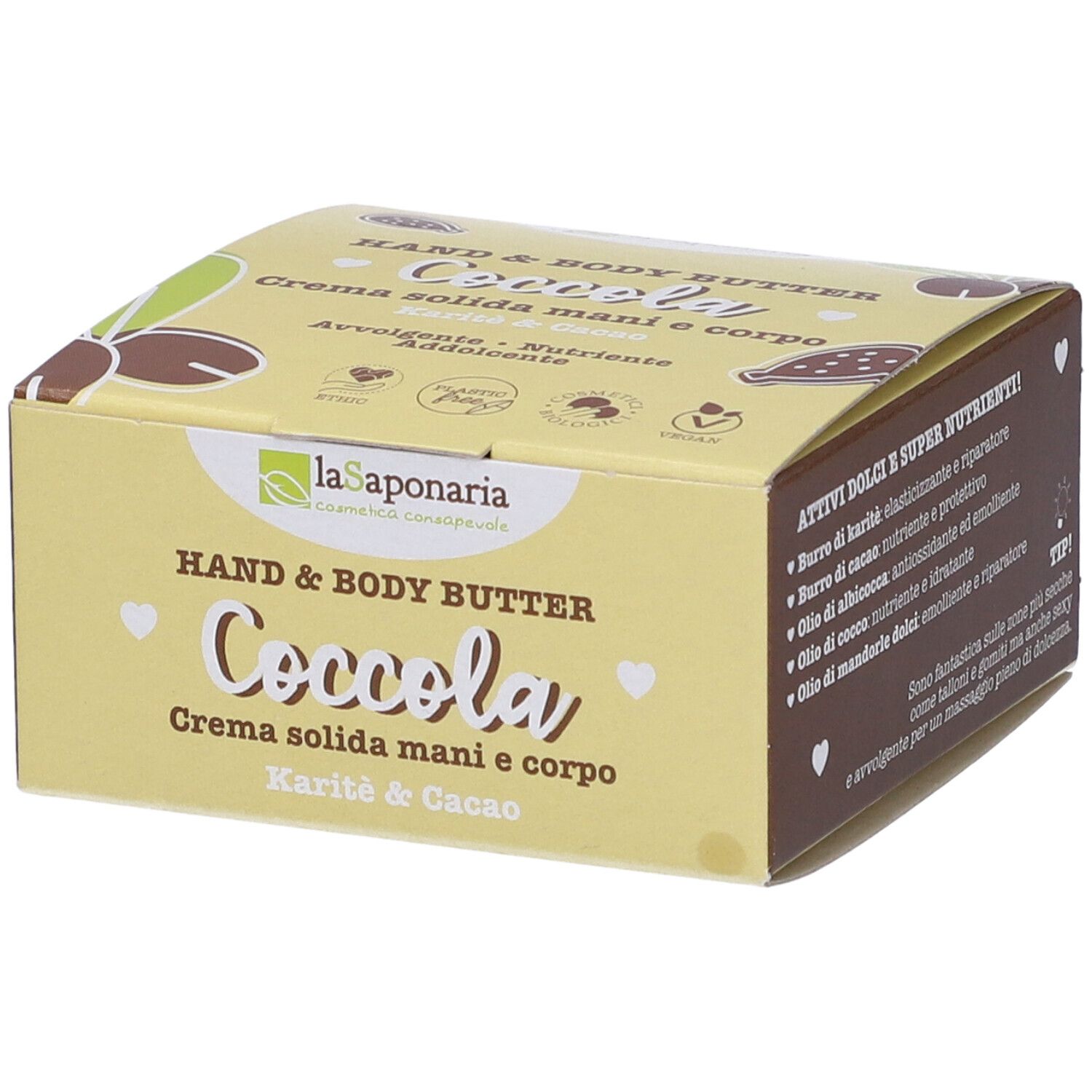 La Saponaria Crema Solida Mani e Corpo COCCOLA