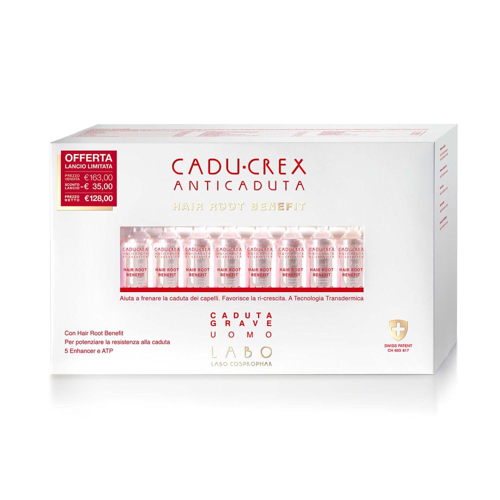 Labo Cadu-Crex Anticaduta Caduta Grave Uomo 40 Fiale - risparmia il 20% con il codice: SWISSE20
