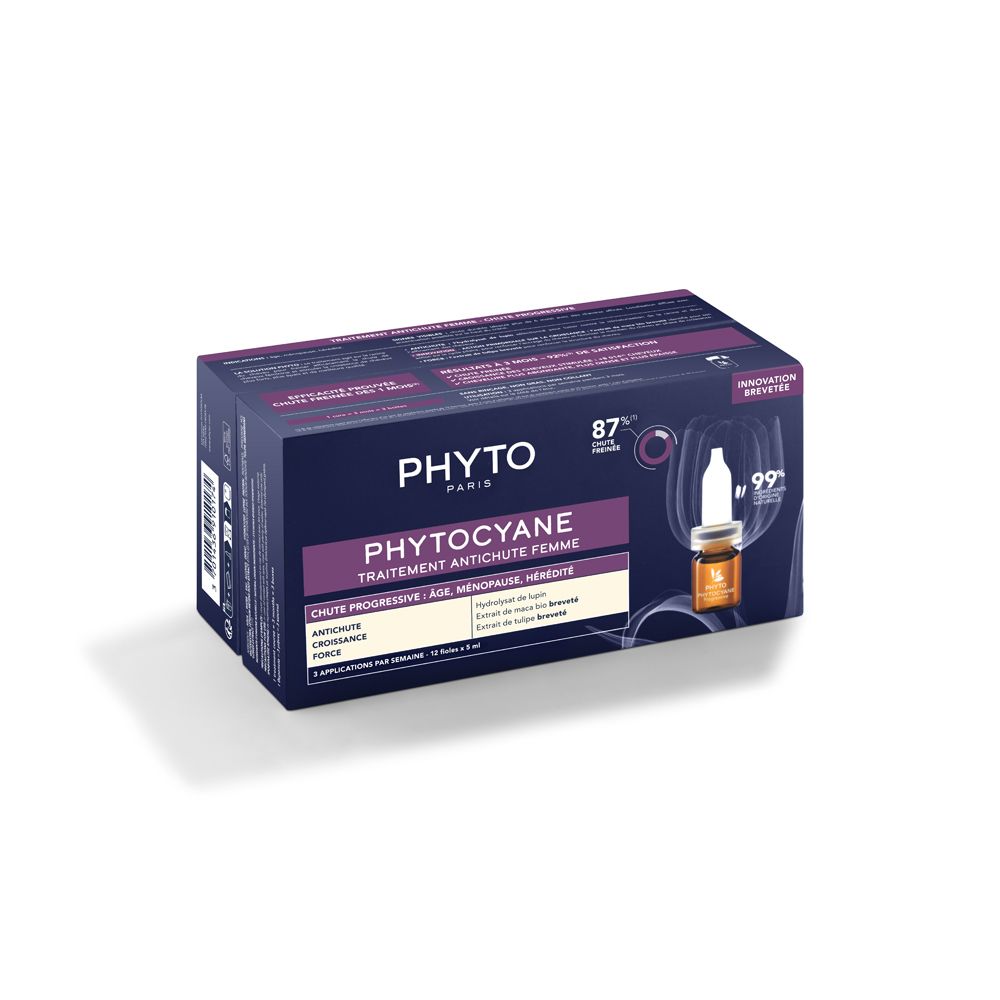 Phyto (Laboratoire Native It.) Donna Phytocyane Fiale Anticaduta - Per La Caduta Progressiva Dei Capelli - 12 Fiale - Immagine 2
