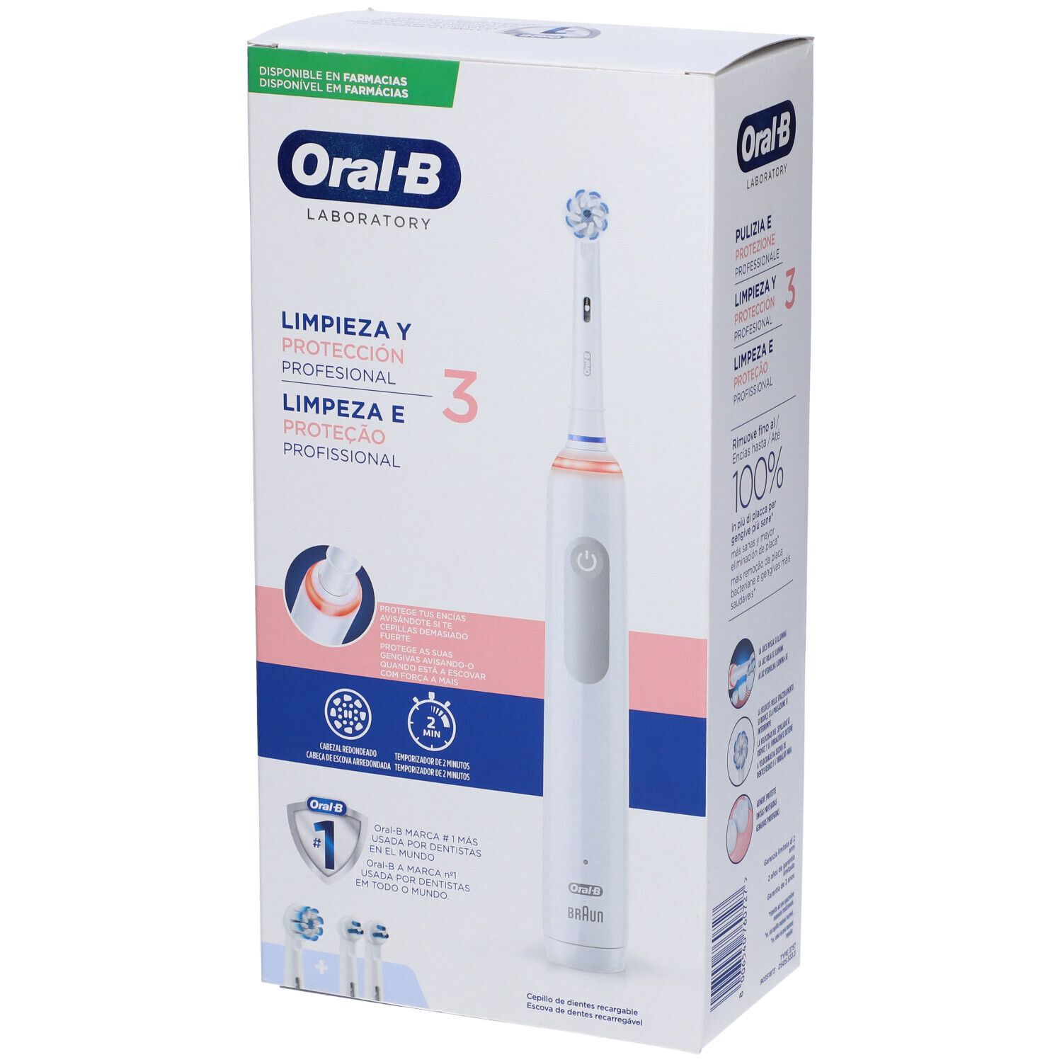 Image of Oral-b Pro 3 Laboratory Spazzolino Elettrico + 2 Refill