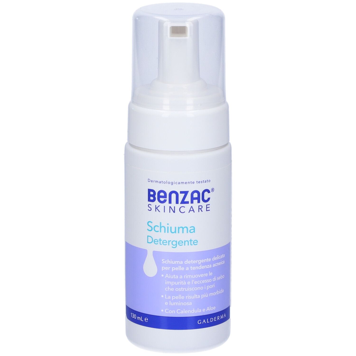 Benzac Skincare Reinigungsschaum, 120 ml Flasche mit Pumpspender.