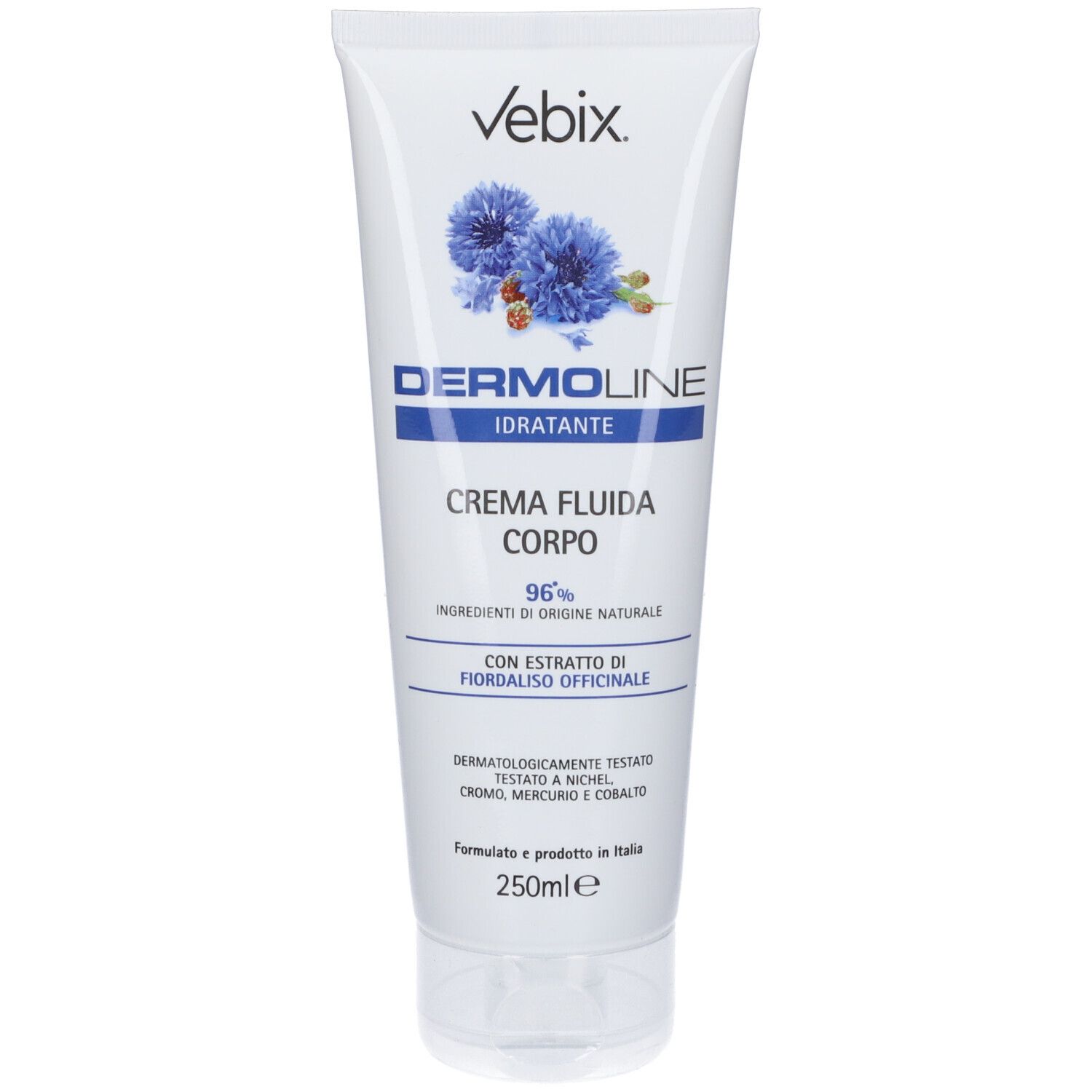 Vebix Dermoline Crema Fluida Corpo Fiordaliso