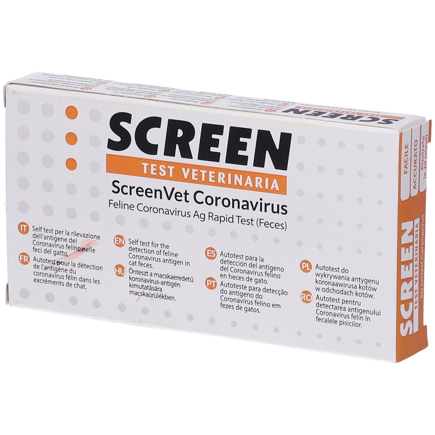 Screen Test Veterinaria ScreenVet Coronavirus Ag Rapid Test (Feces).