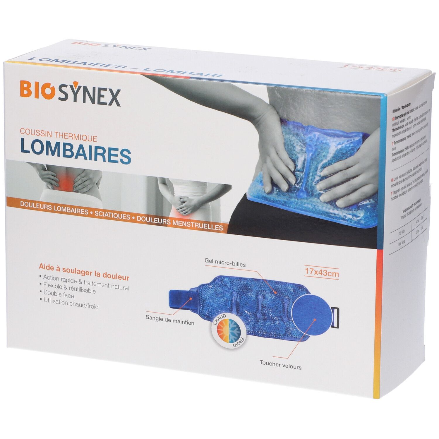 Kinecaregel Microsfere Lombare 17x43cm