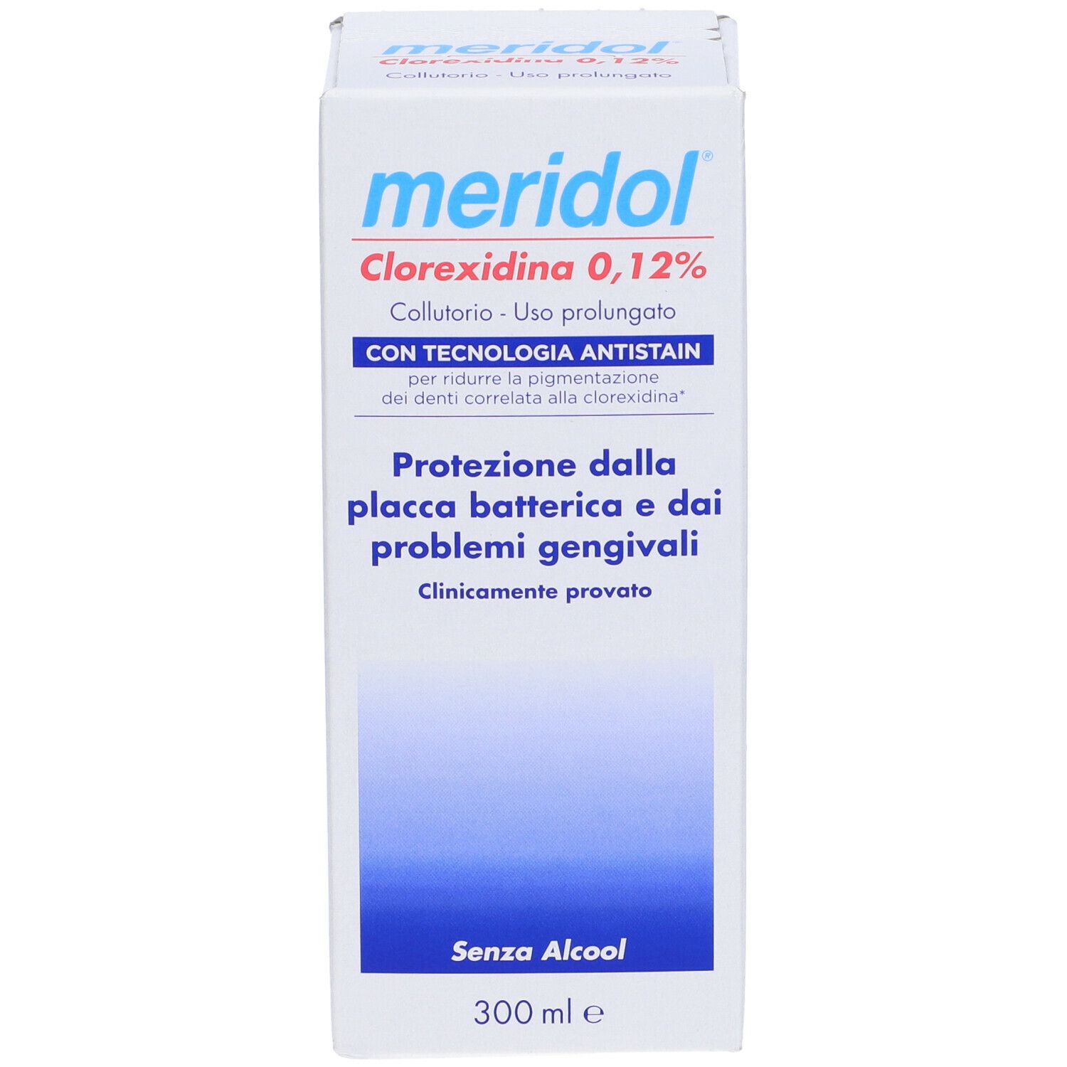 Confezione Meridol Clorexidina 0,12% Collutorio. Senza Alcool. 300ml.