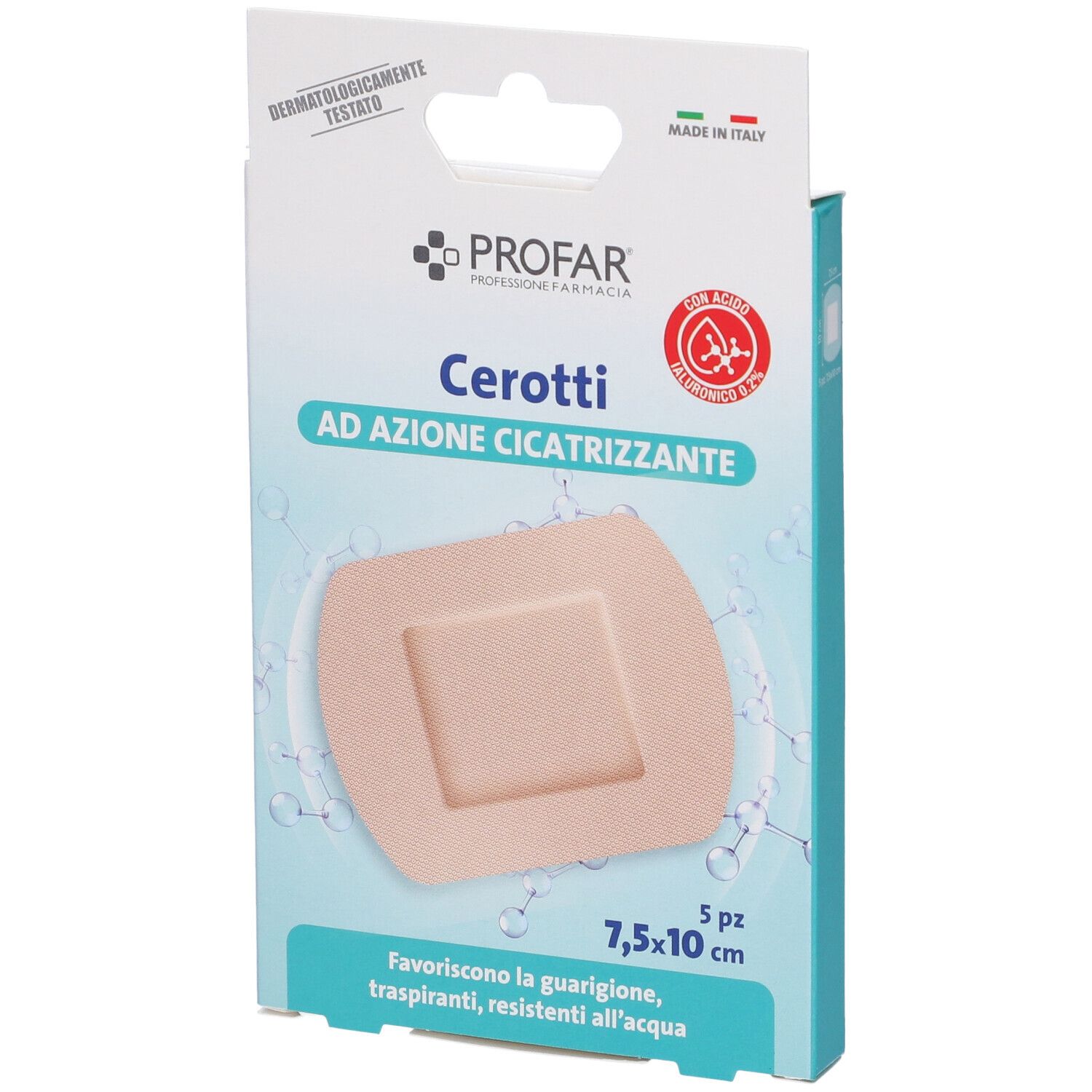 Profar Cerotti Acido Ialuronico Azione Cicatrizzante 7,5 x 10 cm 5 pezzi