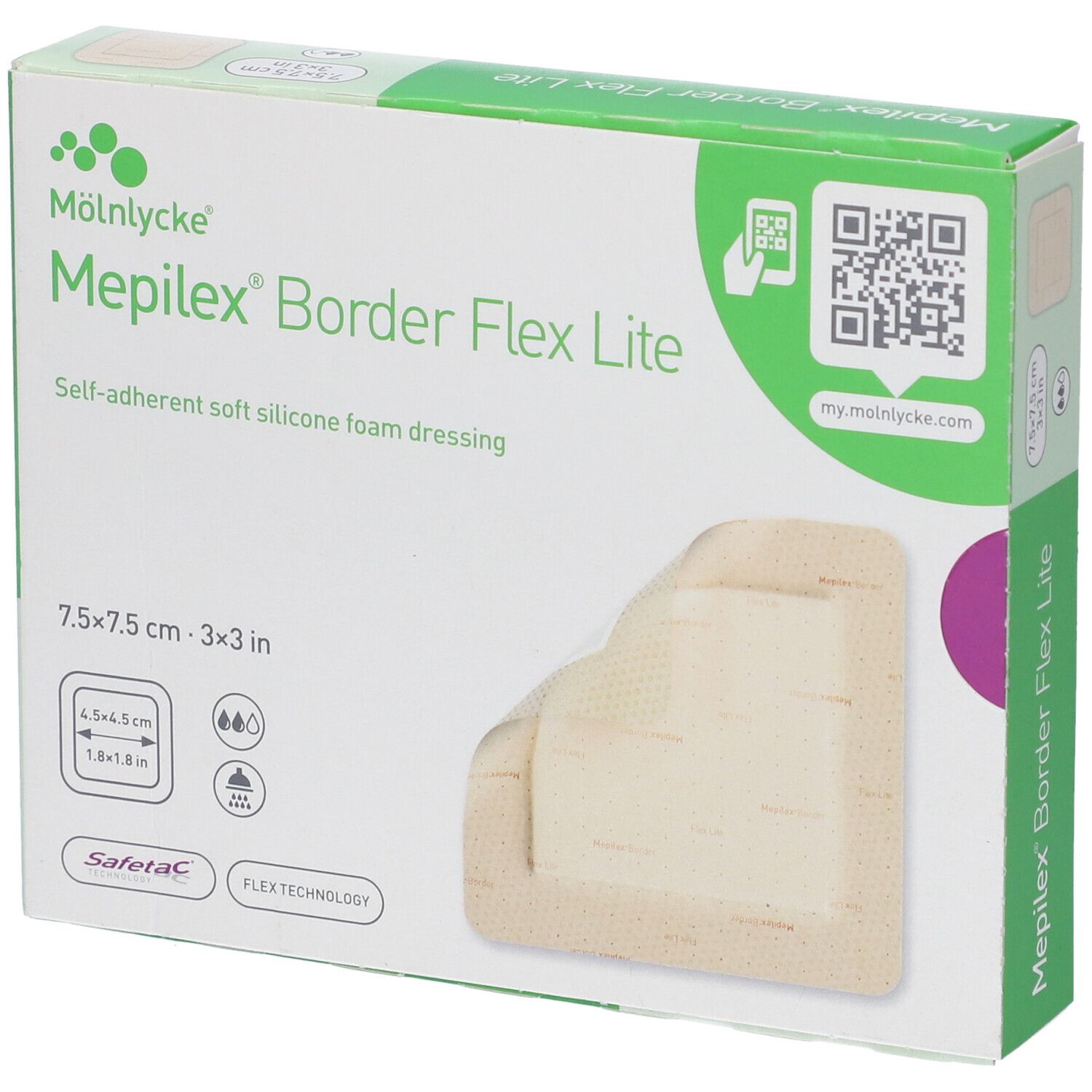 Mepilex Border Flex Lit7,5X7,5 5 St