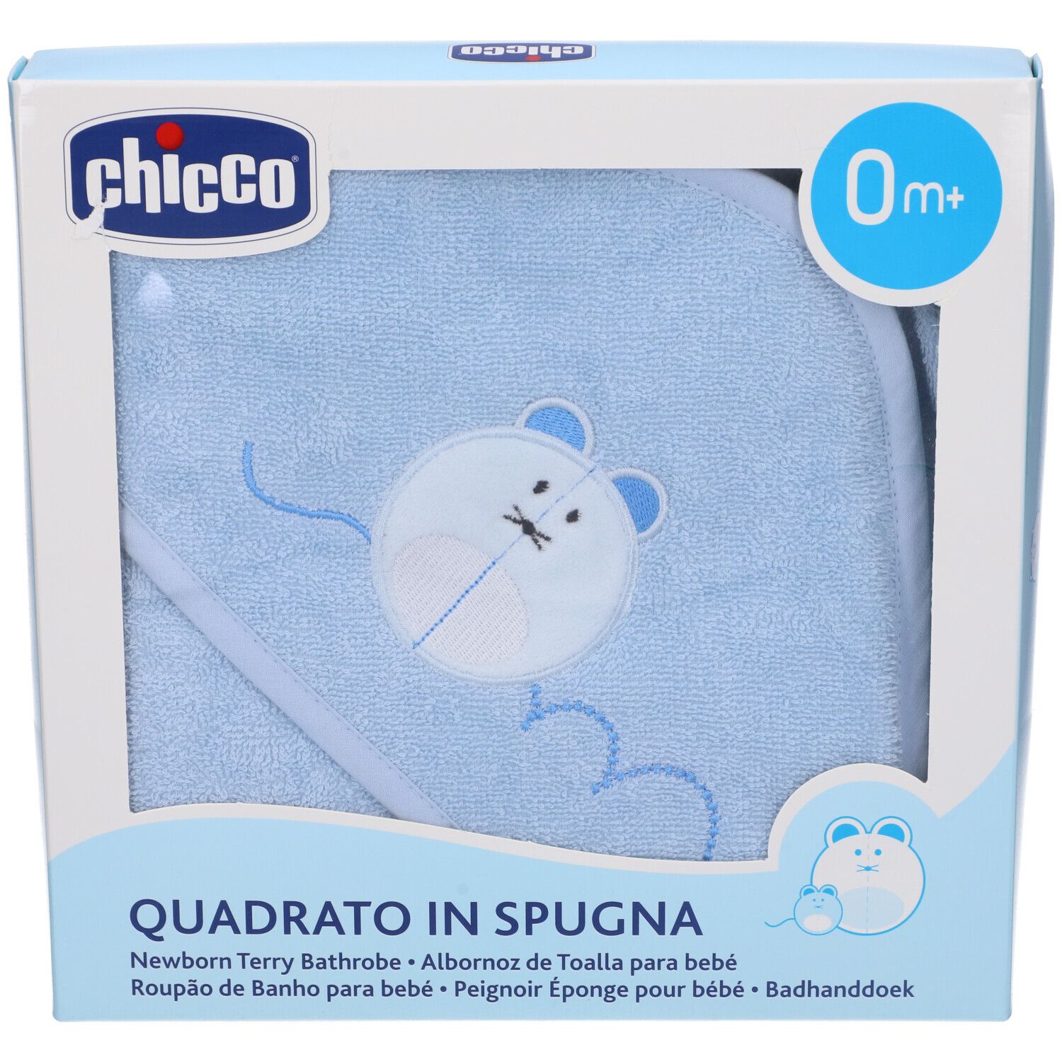 Chicco Quadrato Spugna Neonato Blu 0+