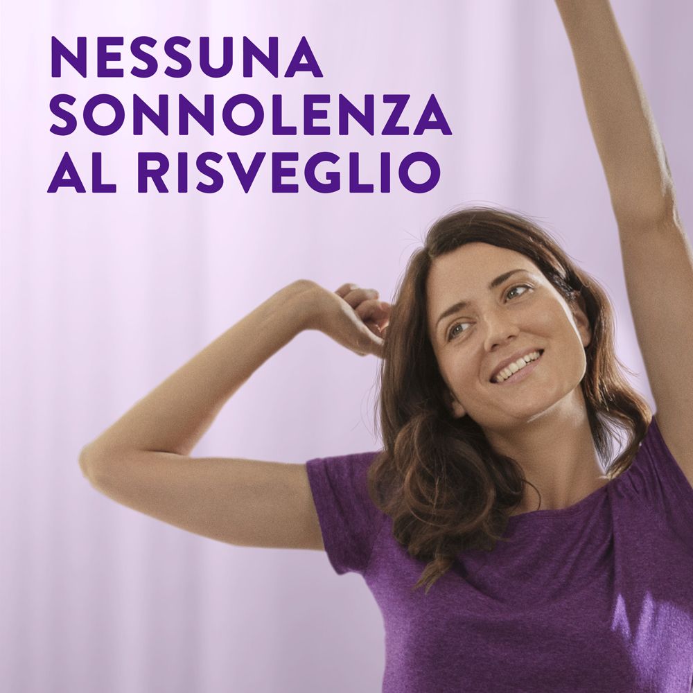 Donna che si allunga. Testo: Nessuna sonnolenza al risveglio.