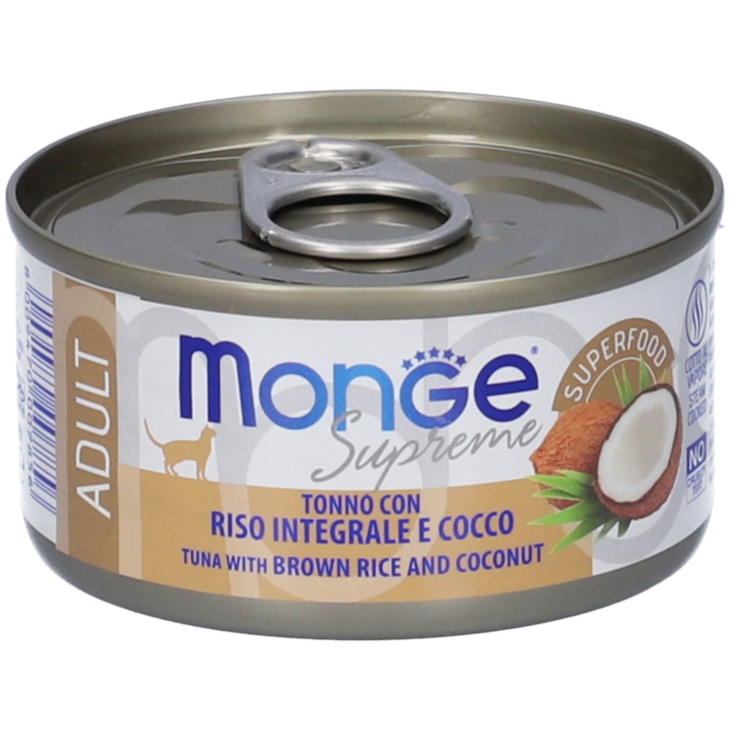 Monge Supreme Adult Tonno Con Riso Integrale Cocco Gatti Adulti