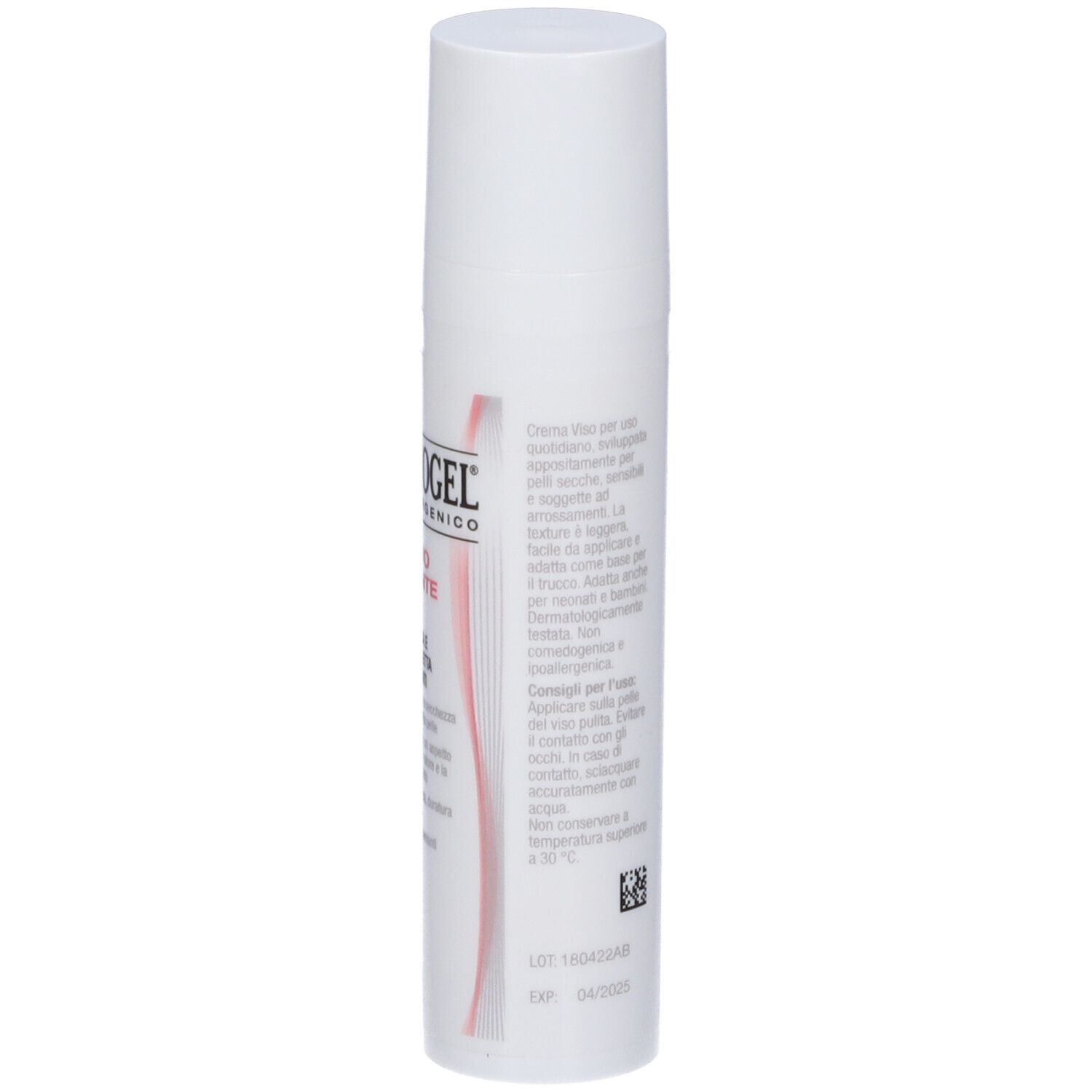 Weiße Tube. Text: Anwendungshinweise, 40 ml, Herstellerinformationen.