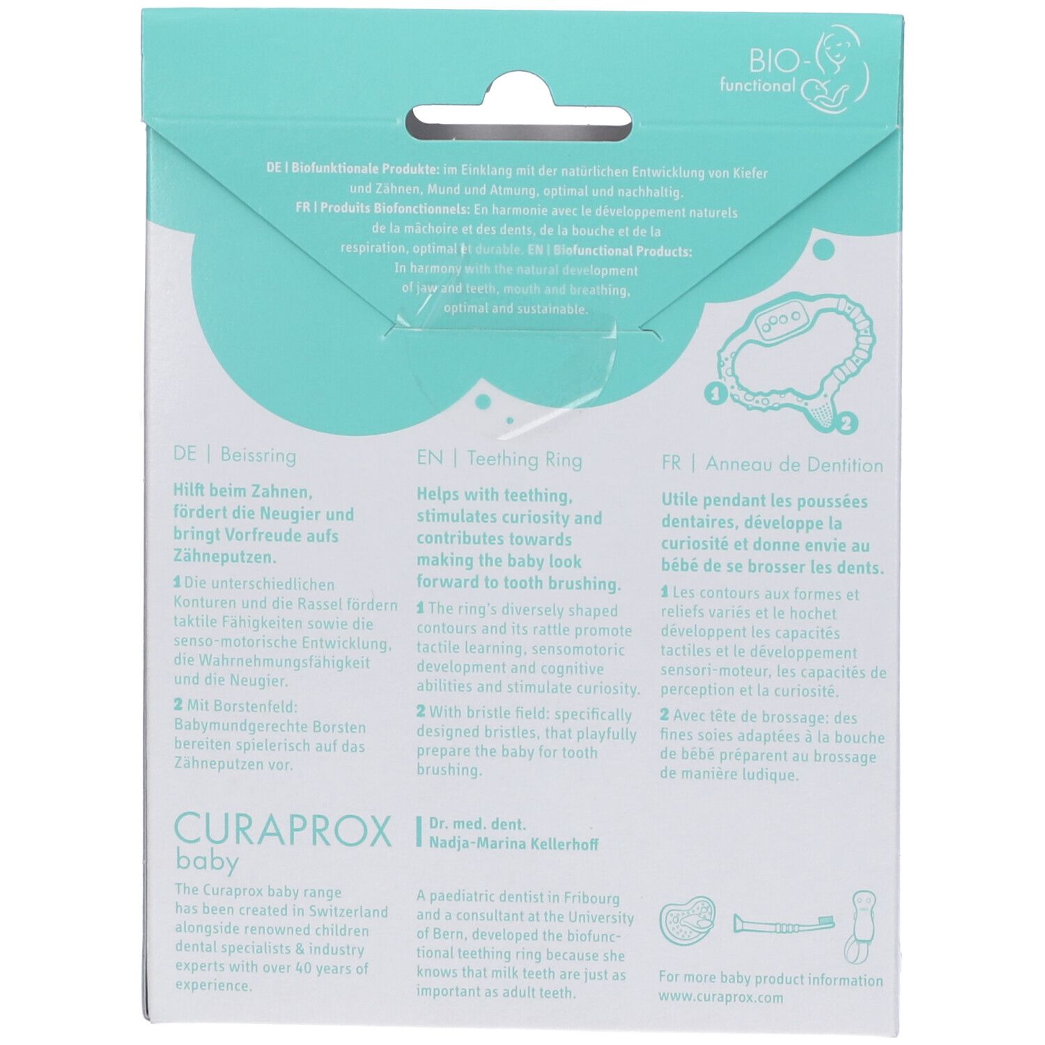 Curaprox Anello Dentizione Rosa 1 pz Altro view 2