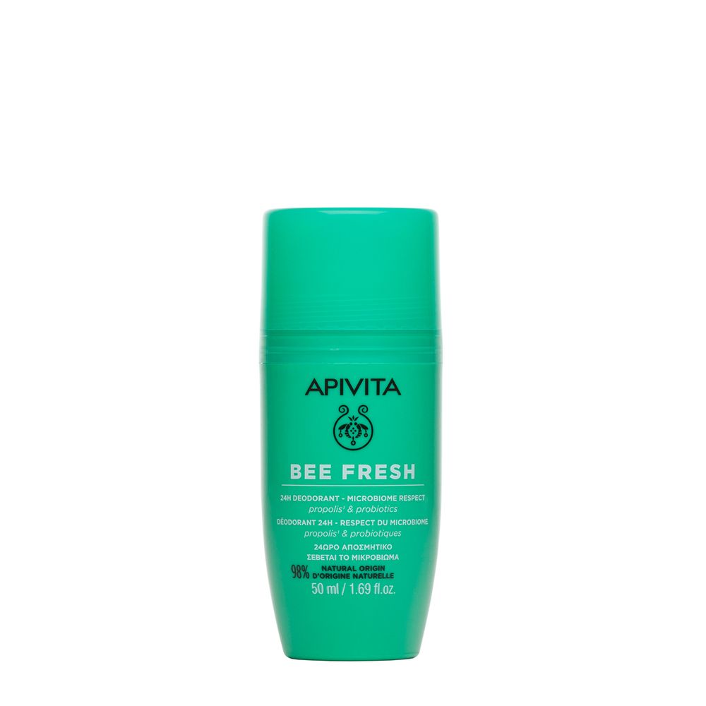 Apivita Deodorante Bee Fresh 24h Roll-On senza alluminio e alcool per pelle sensibile- Risparmia il 10% con il codice: apivita0926