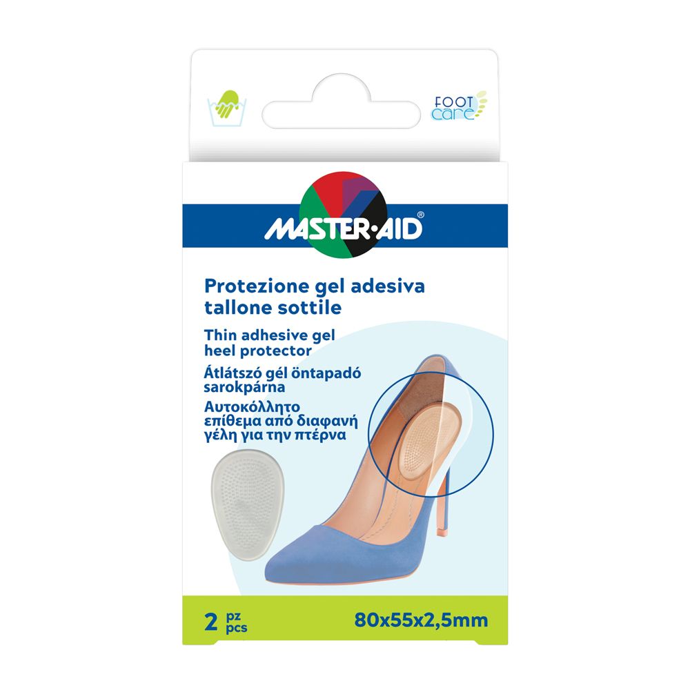 Protezione Adesiva Master-Aid Footcare Sottile Tallone 2 Pezzi F5