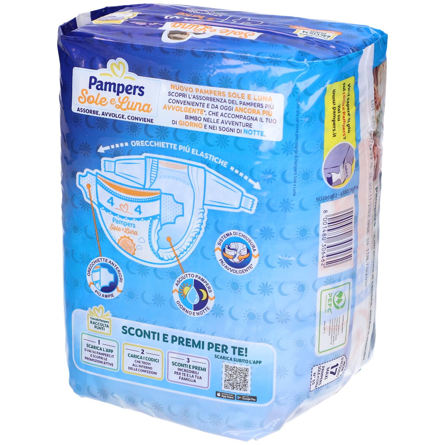 Pampers Sole&luna Maxi 17 Stück Pampers