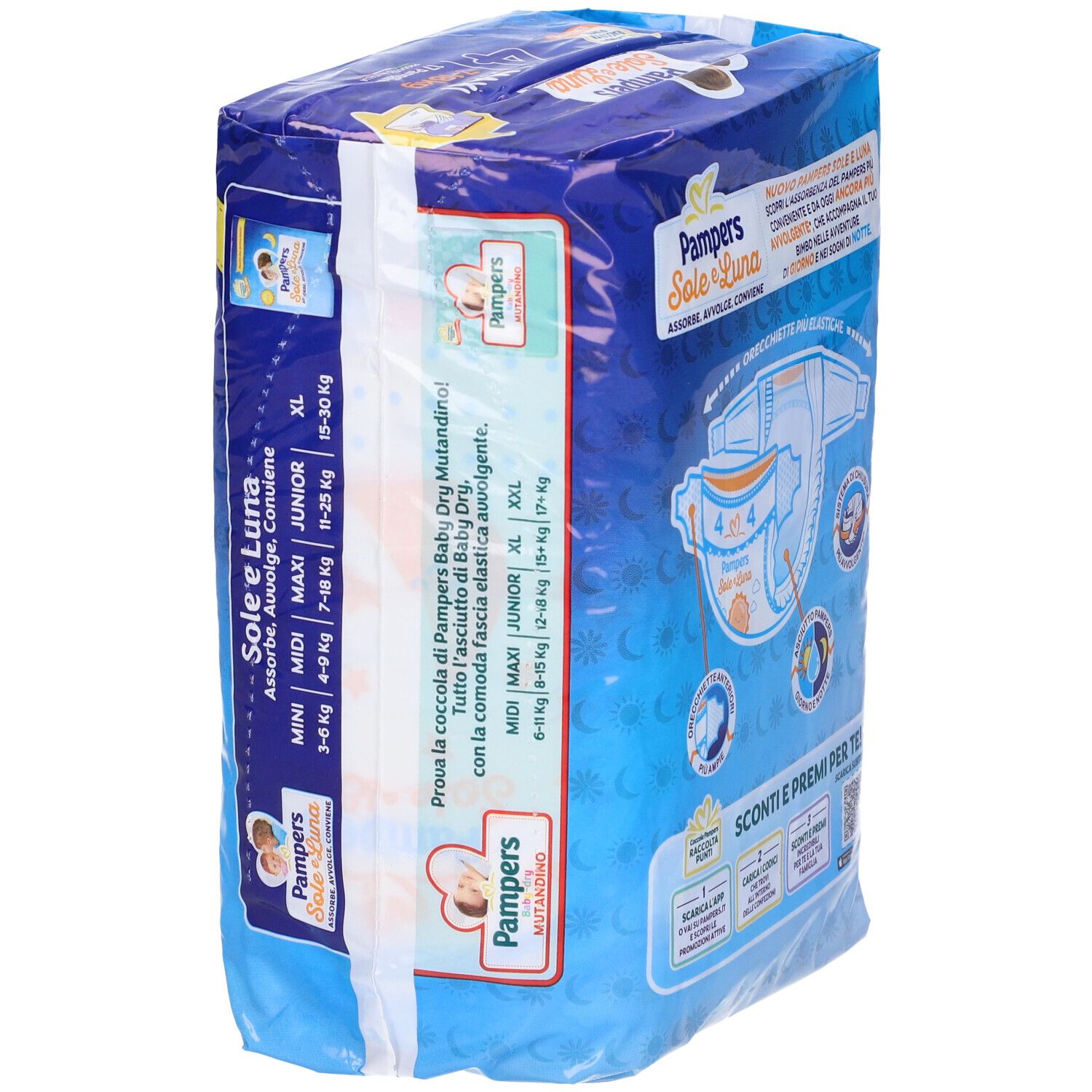 Pampers Sole&luna Maxi 17 Stück Pampers