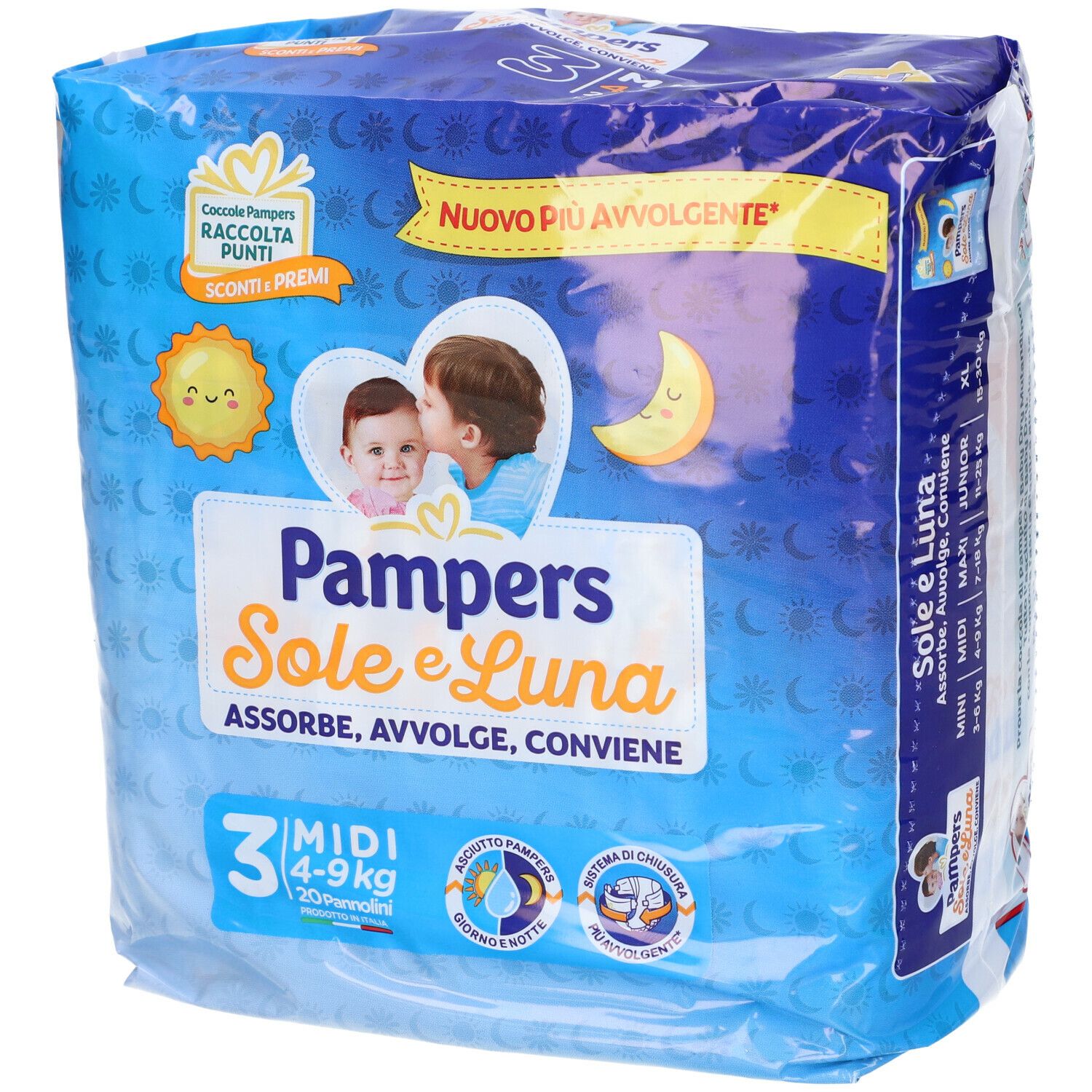 Pampers Sole e Luna Midi 3 4-9kg