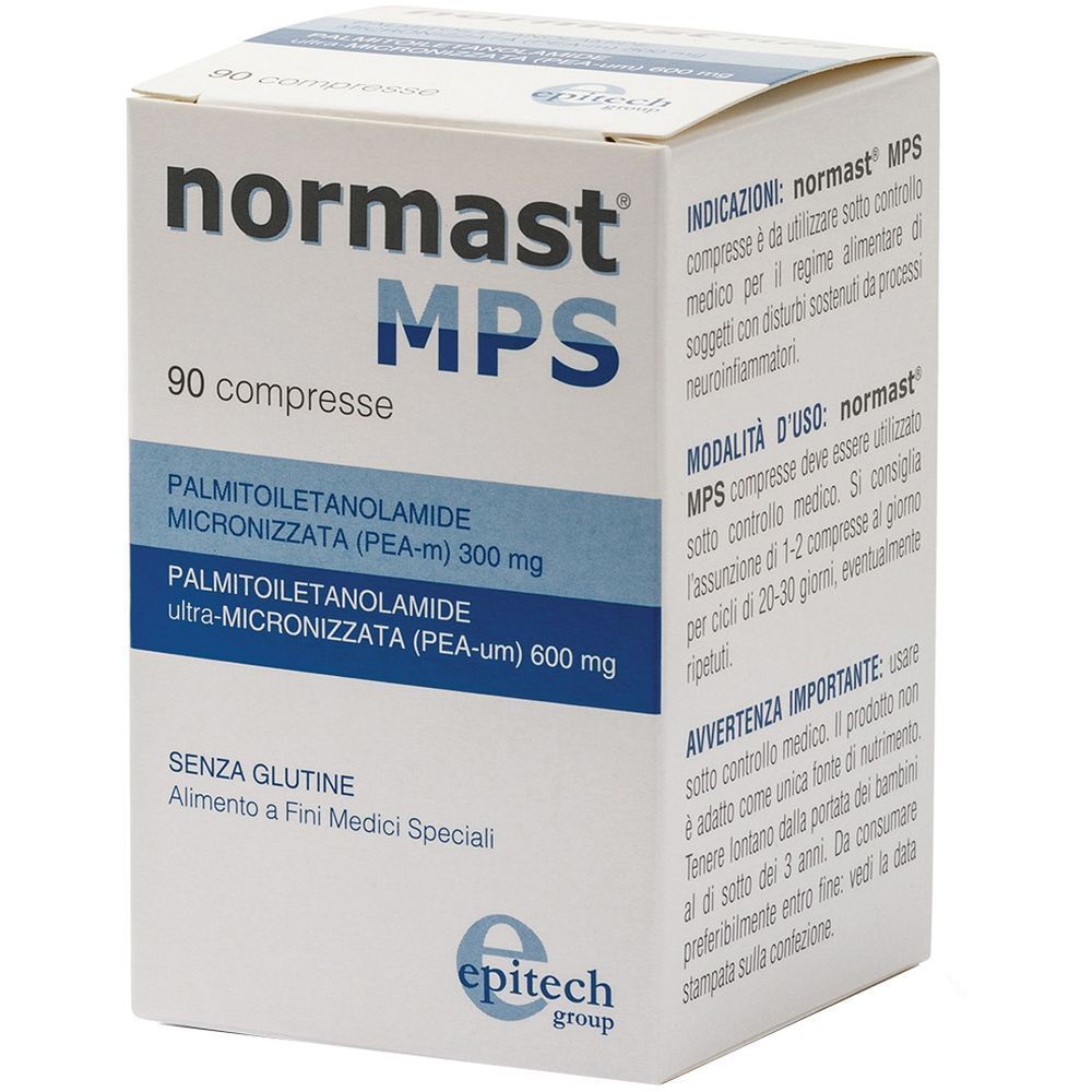 Boîte blanche avec nom du produit et informations. 90 comprimés. Sans gluten.