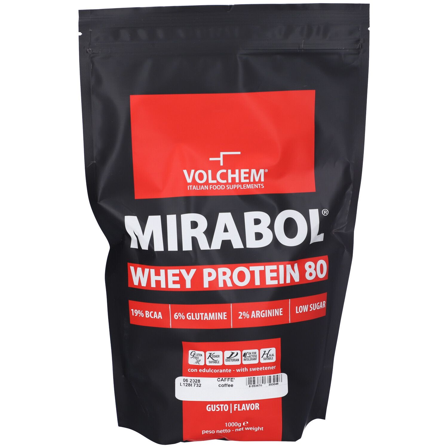 VOLCHEM Mirabol Whey Protein 80 Sieroproteine Del Latte In Olvere Solu