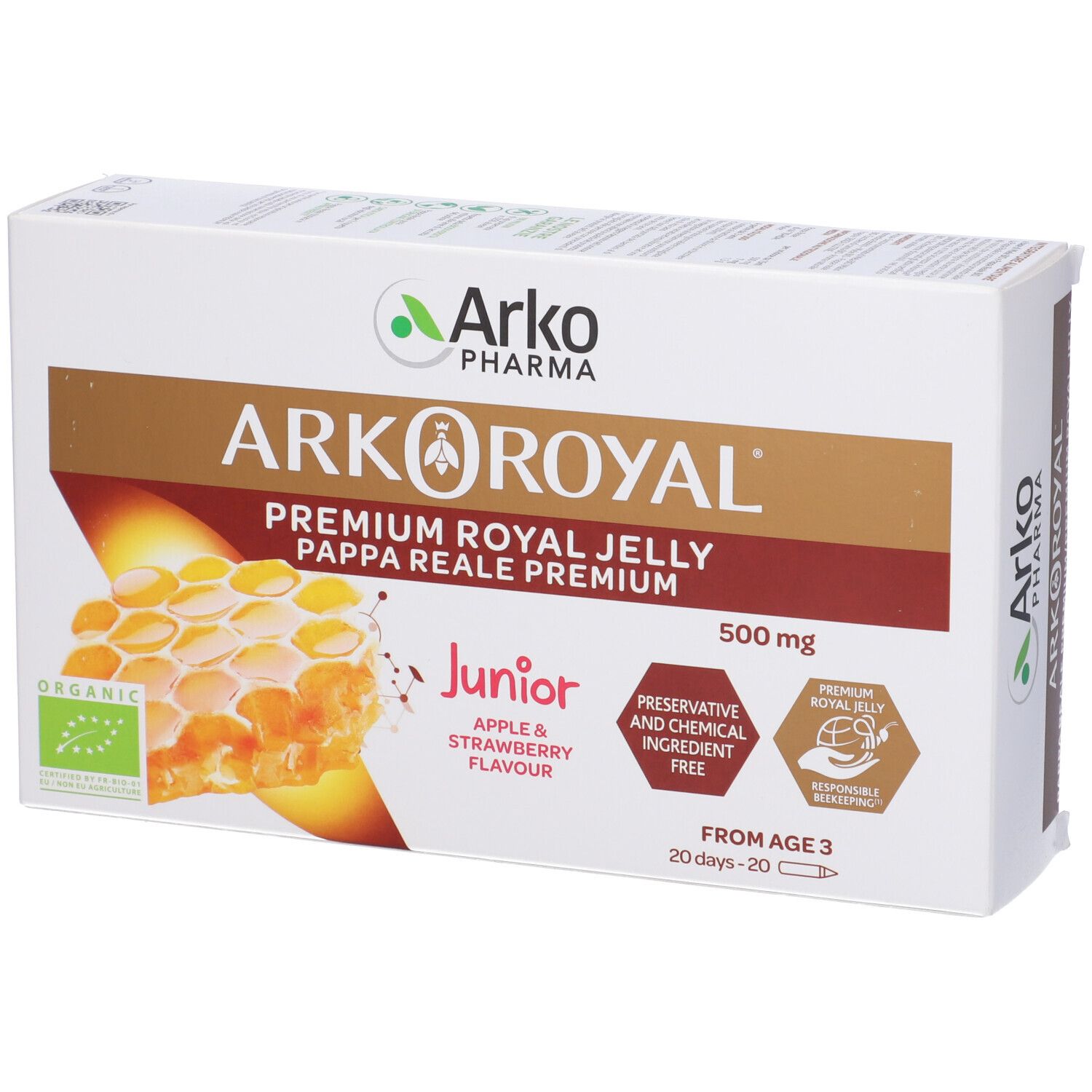 Arkoroyal® Junior Pappa Reale 500mg Bio - risparmia il 10% con il codice: ARKO10