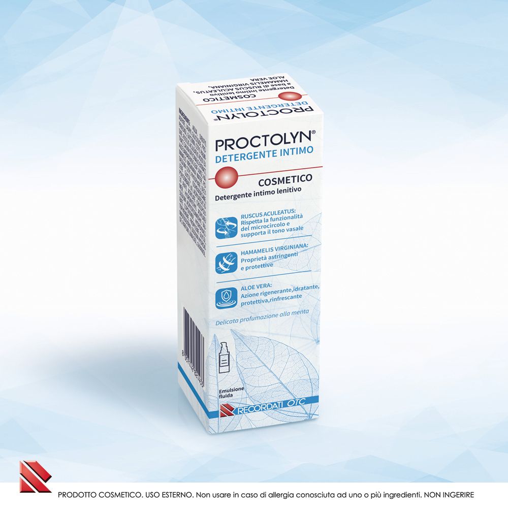 Proctolyn Intimreiniger Kosmetik, mit Hamamelis und Aloe Vera.