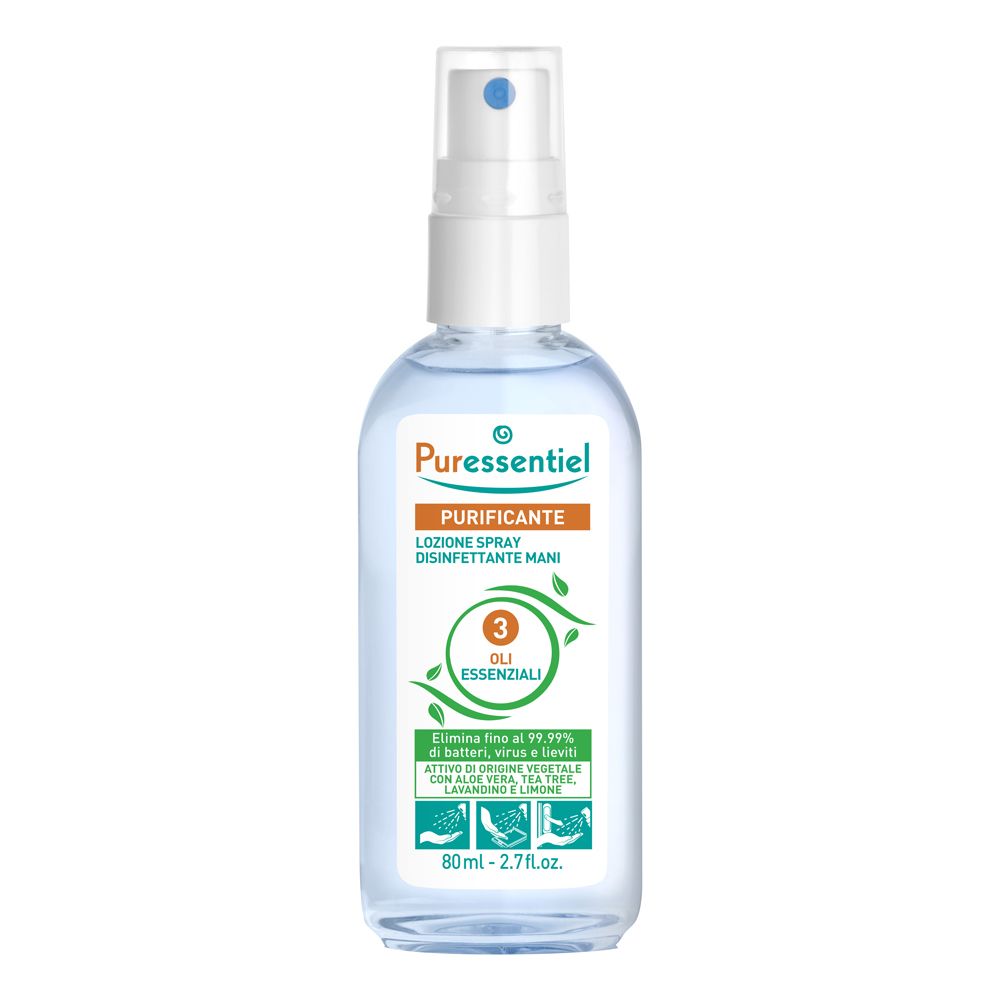Puressentiel Lozione Spray Disinfettante Mani 80 Ml