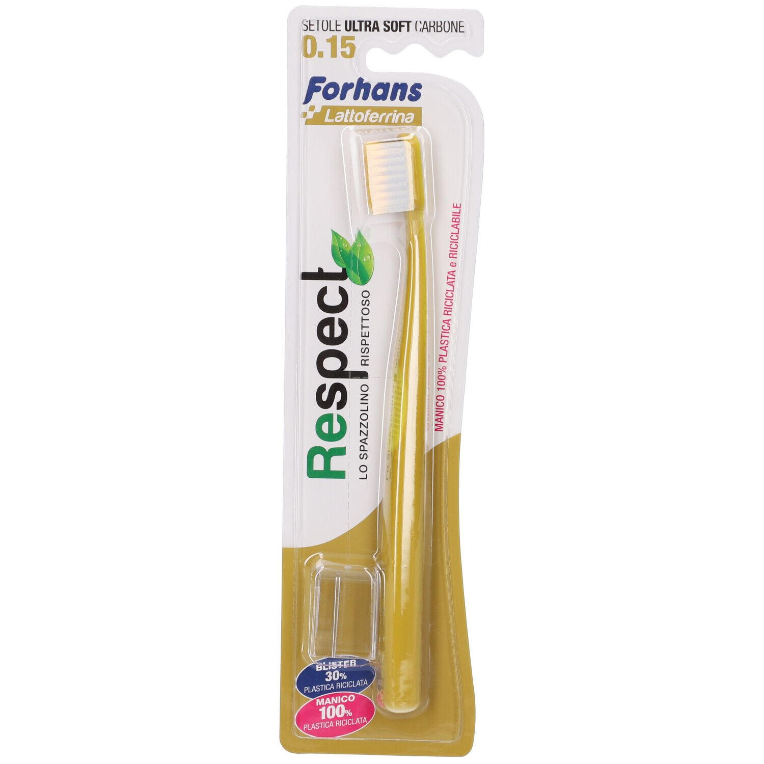 Forhans Respect Spazzolino Ecologico 0,15 Setole Carbone
