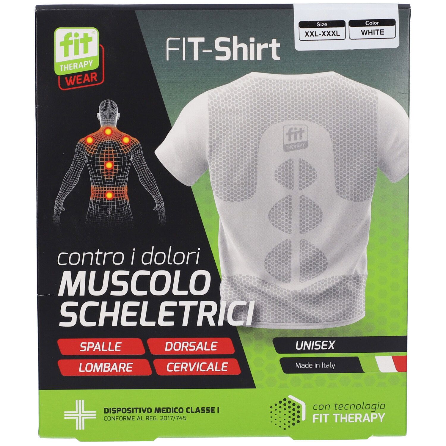 Fit Therapy T-shirt Bianco Taglia XXL-XXXL