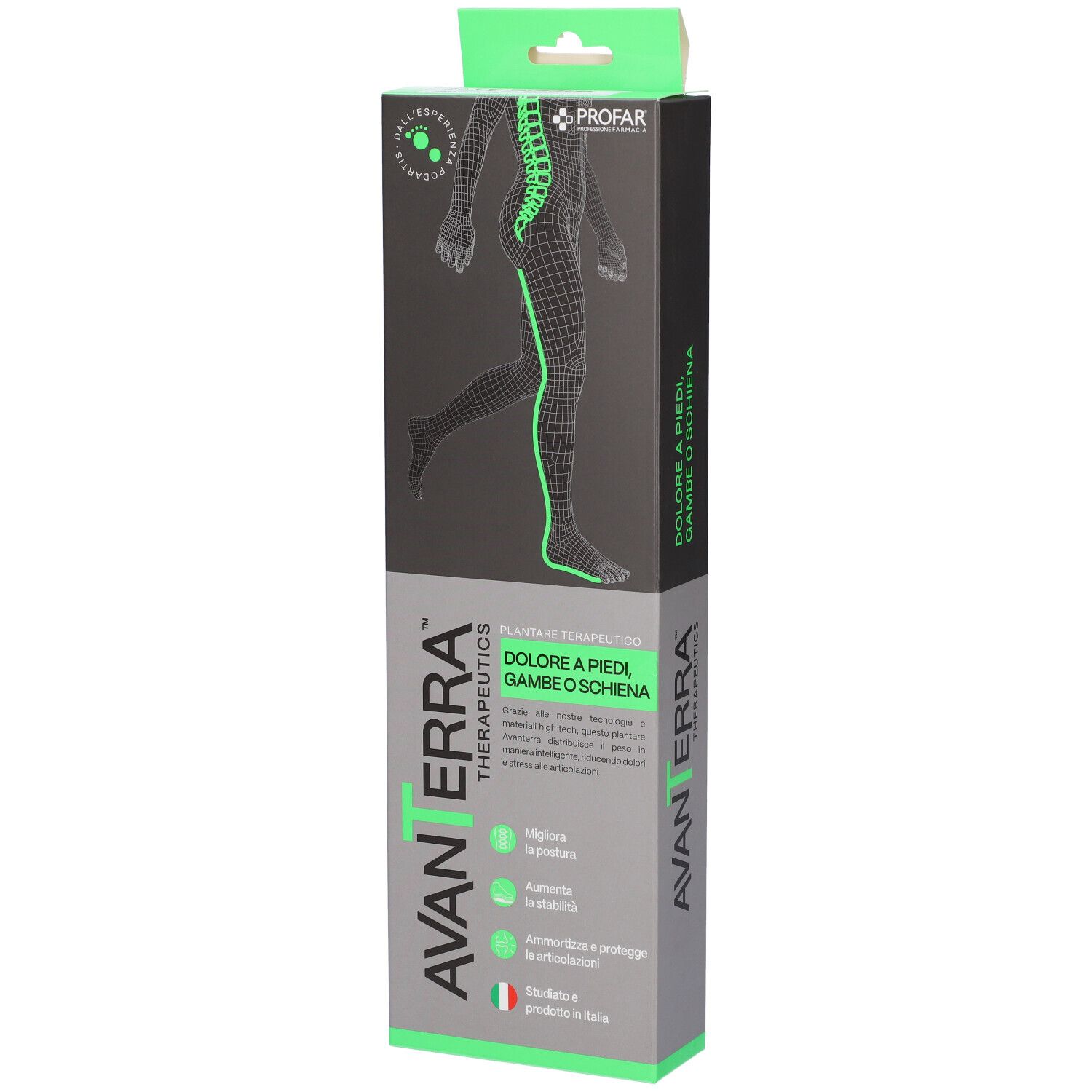 Profar Avanterra Therapeutics Plantare Terapeutico Lungo Piedi Gambe e Schiena 39/40