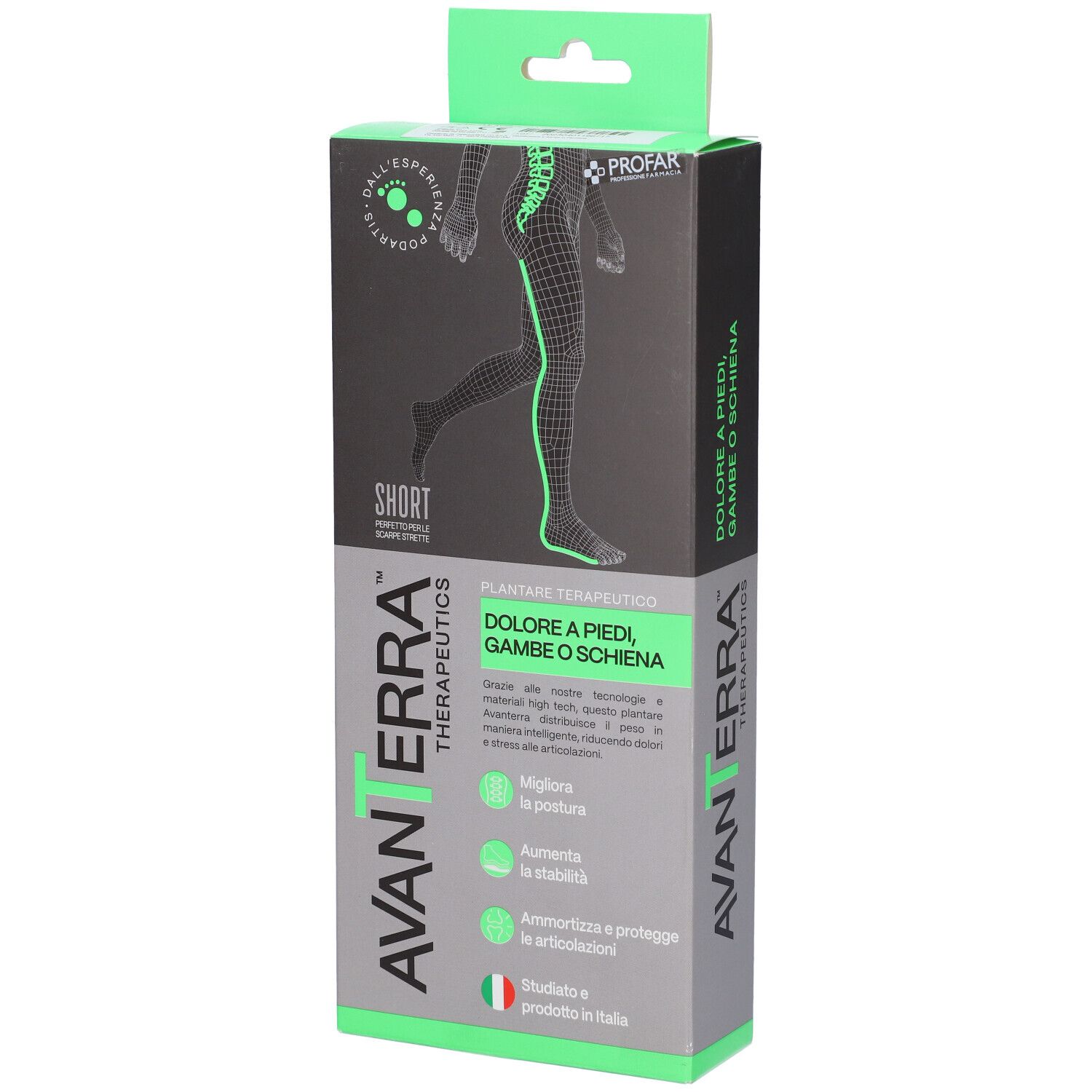 Profar Avanterra Therapeutics Plantare Terapeutico Corto Piedi Gambe e Schiena 35/36