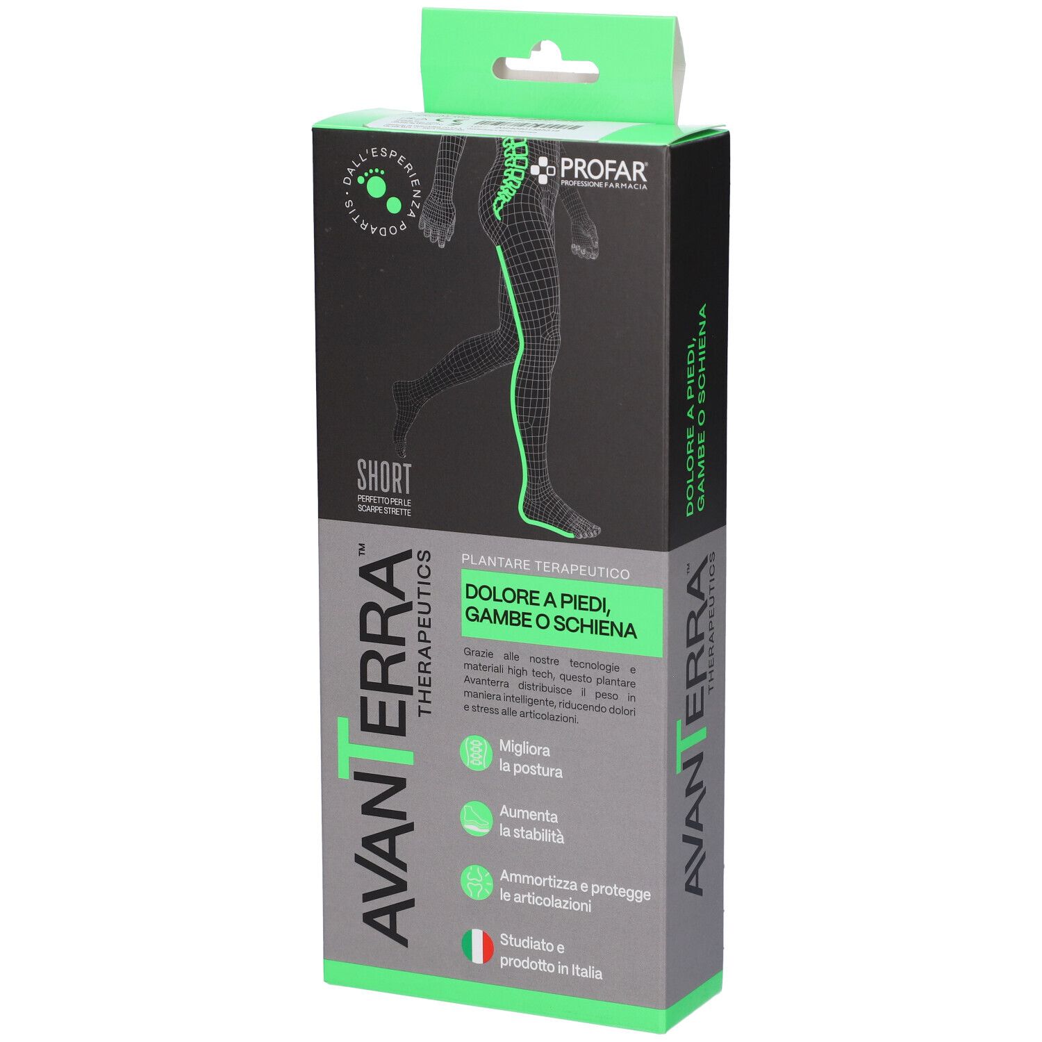 Profar Avanterra Therapeutics Plantare Terapeutico Corto Piedi Gambe e Schiena 37/38