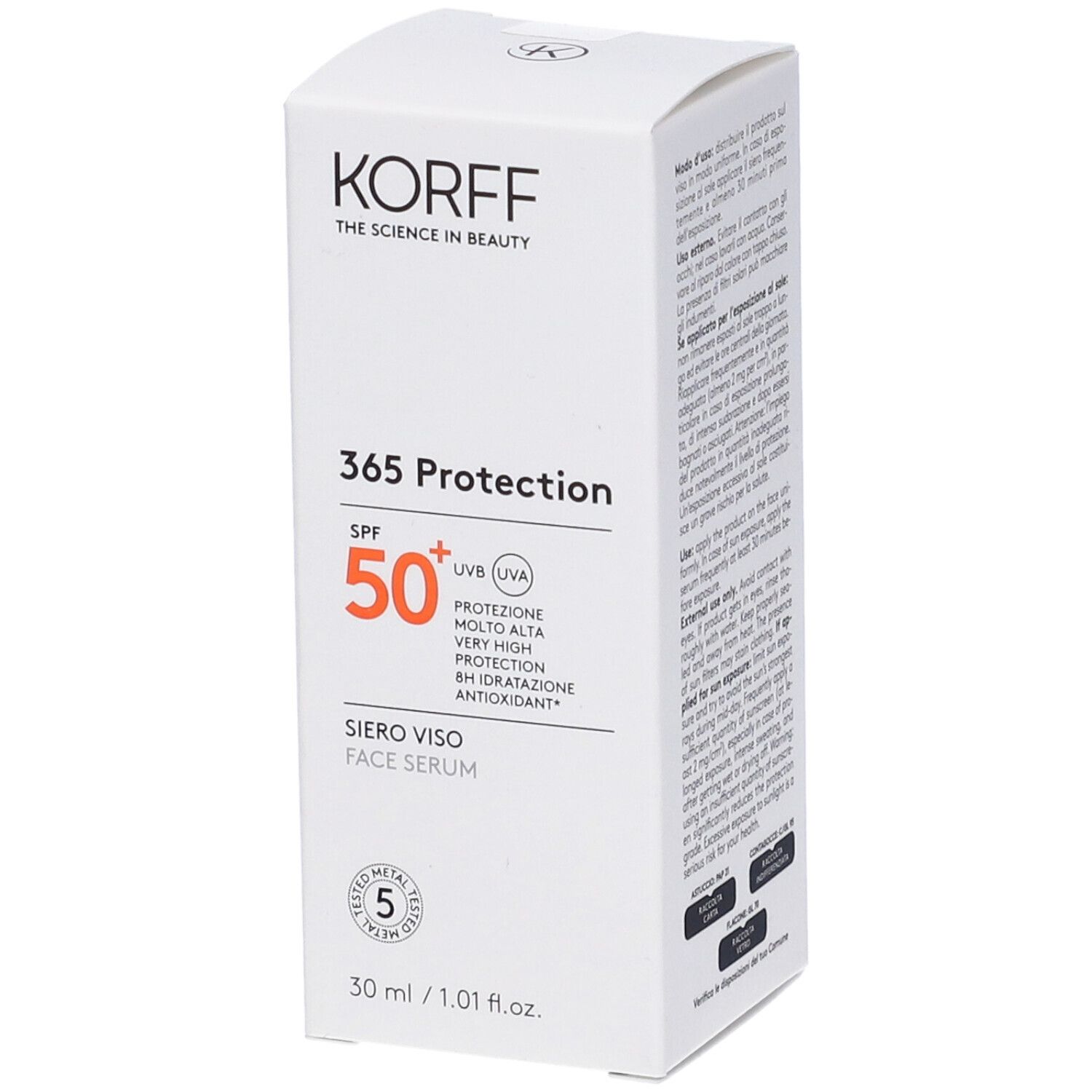 365 Protection Siero Viso Spf 50+