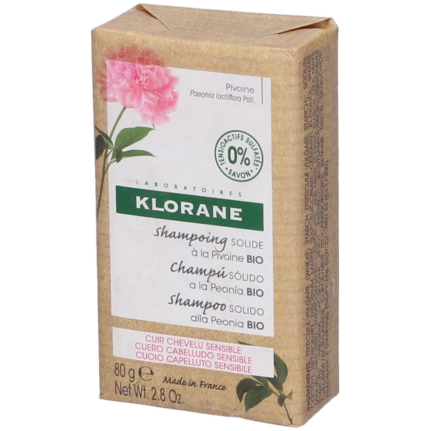 Image of KLORANE Shampoo Solido alla Peonia BIO