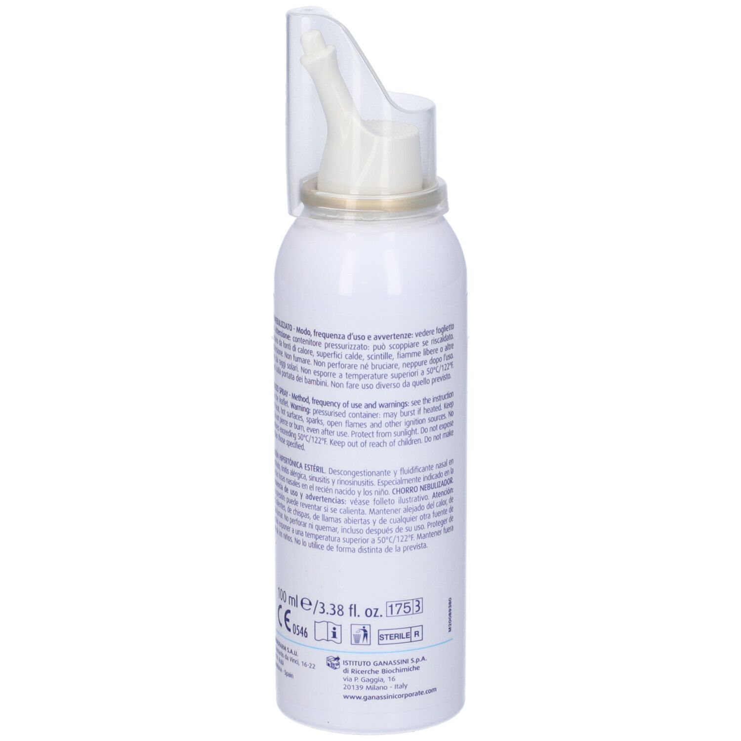 Tonimer Baby Nasenspray-Flasche mit Applikator, 100 ml.