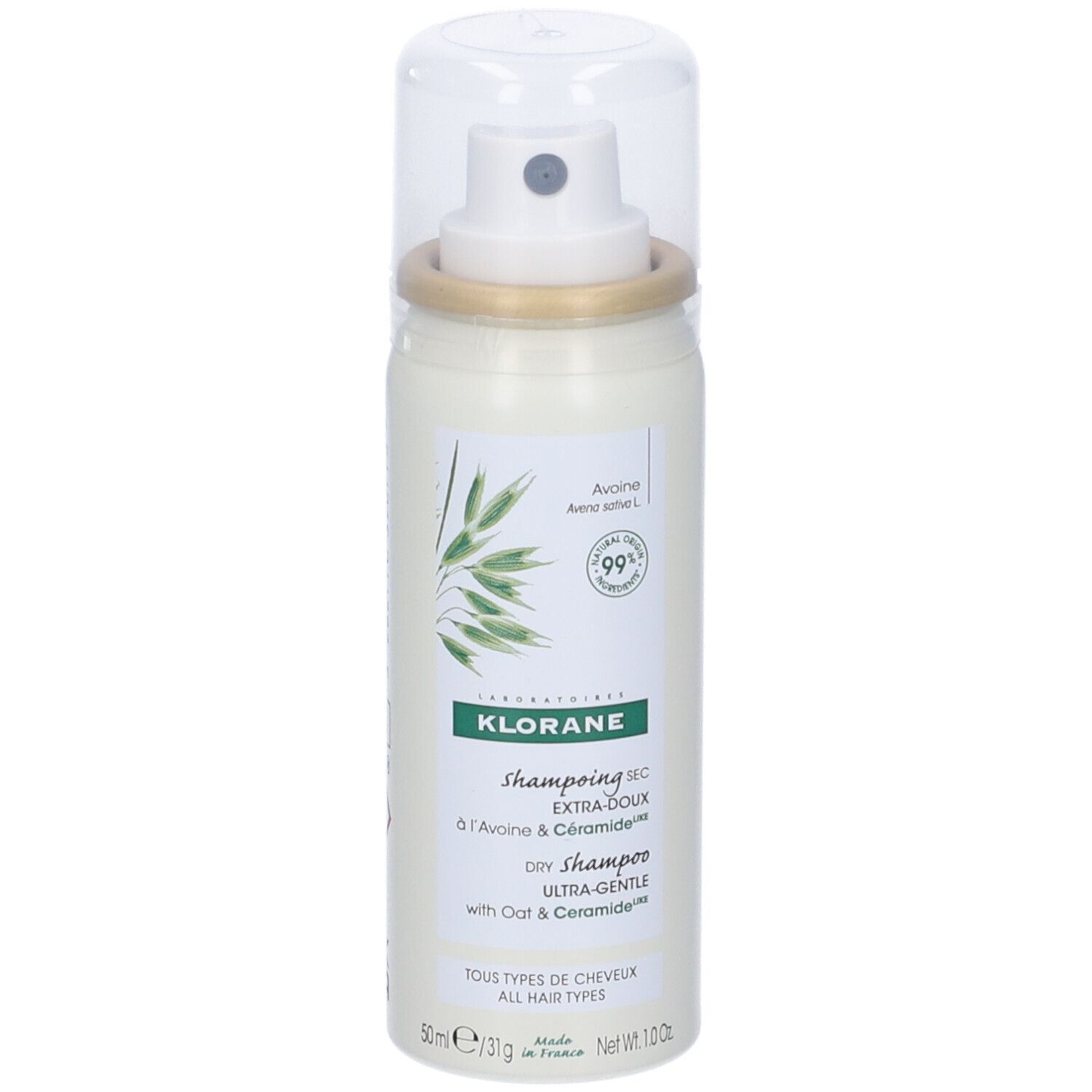 Klorane Shampoo Secco Extra-Delicato All'avena & Ceramidelike 50 Ml Spray