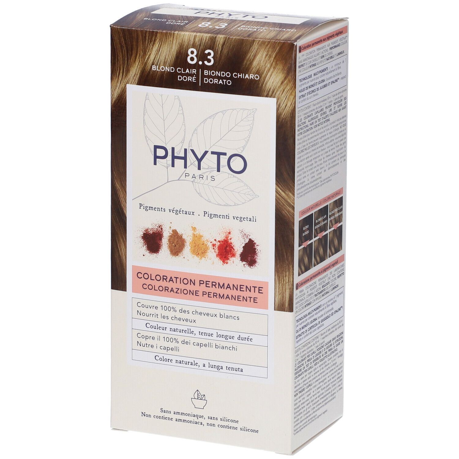PHYTO Color Kit 8,3 Biondo Chiaro Dorato