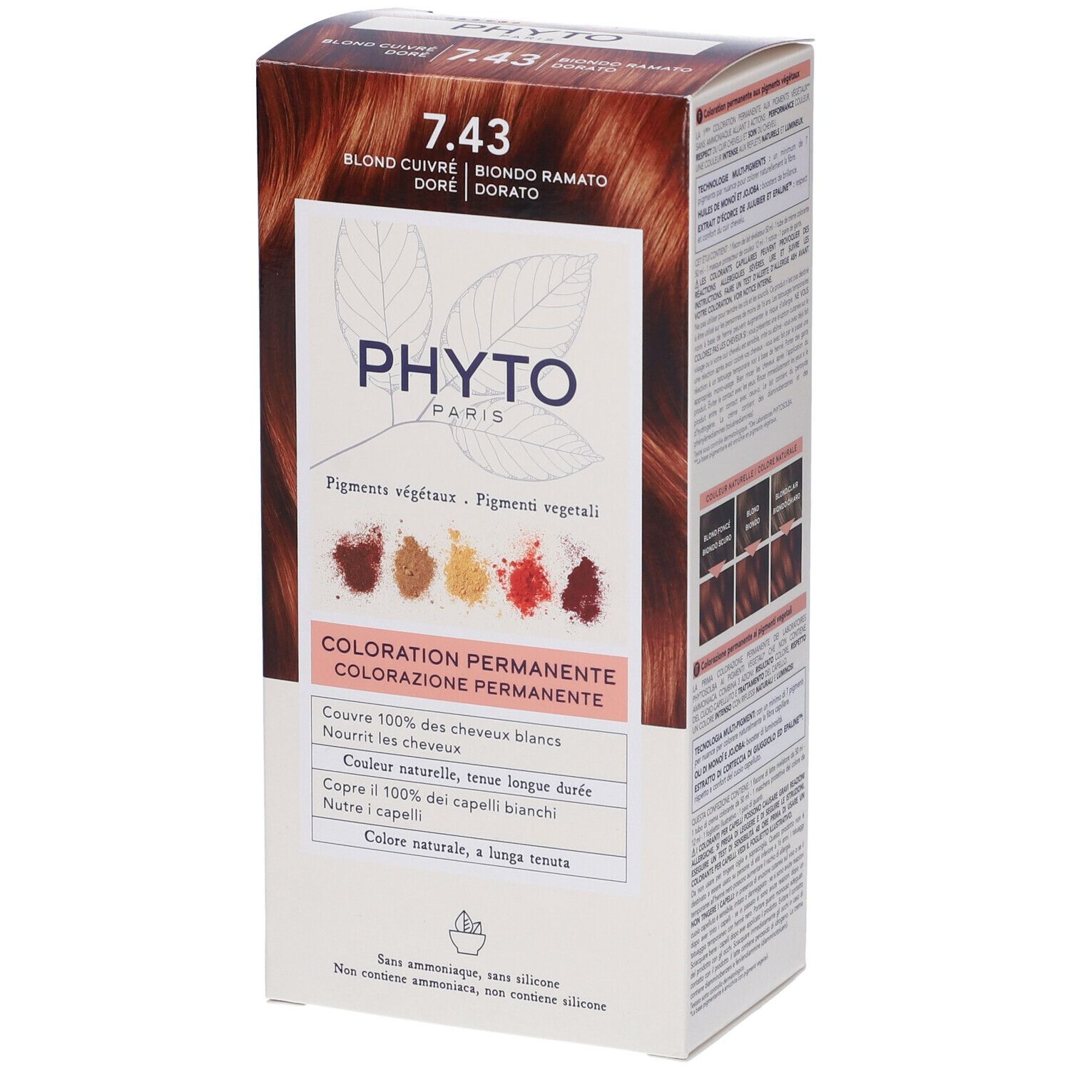 PHYTO Color Kit 7,43 Biondo Ramato Dorato