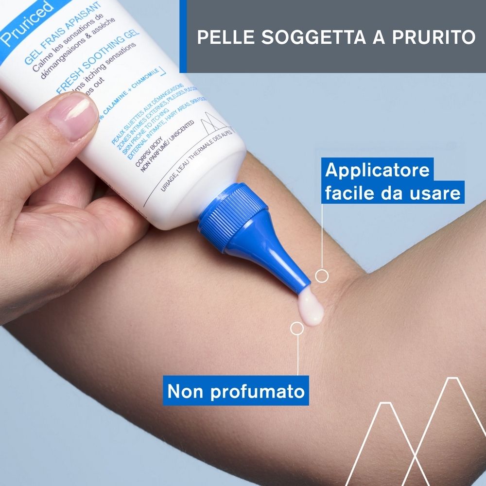 Applicazione del prodotto sulla pelle. Punta blu. Non profumato.
