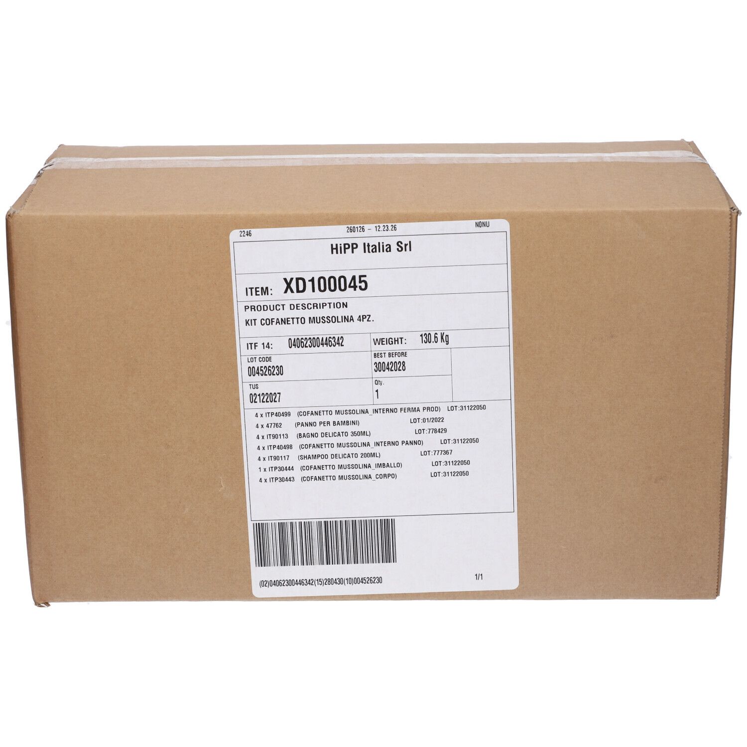 Hipp Kit Cofanetti Mussolina