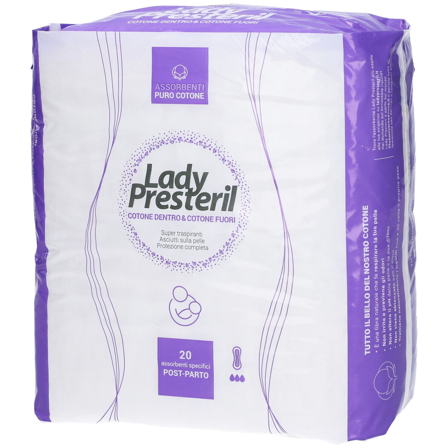 Lady Presteril Post Parto 20Pz 20 St Binden