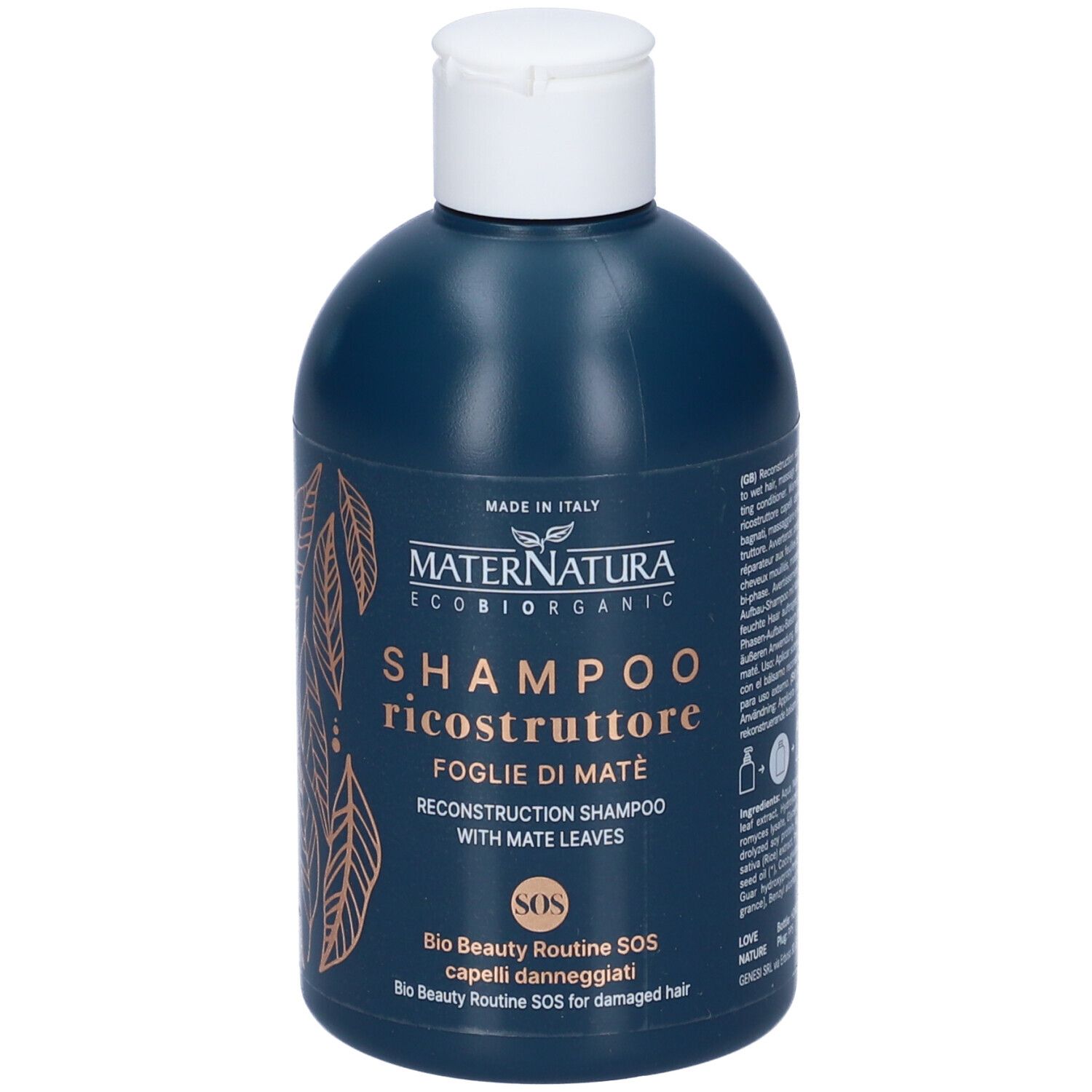 MaterNatura Shampoo Ricostruttore alle Foglie di Matè
