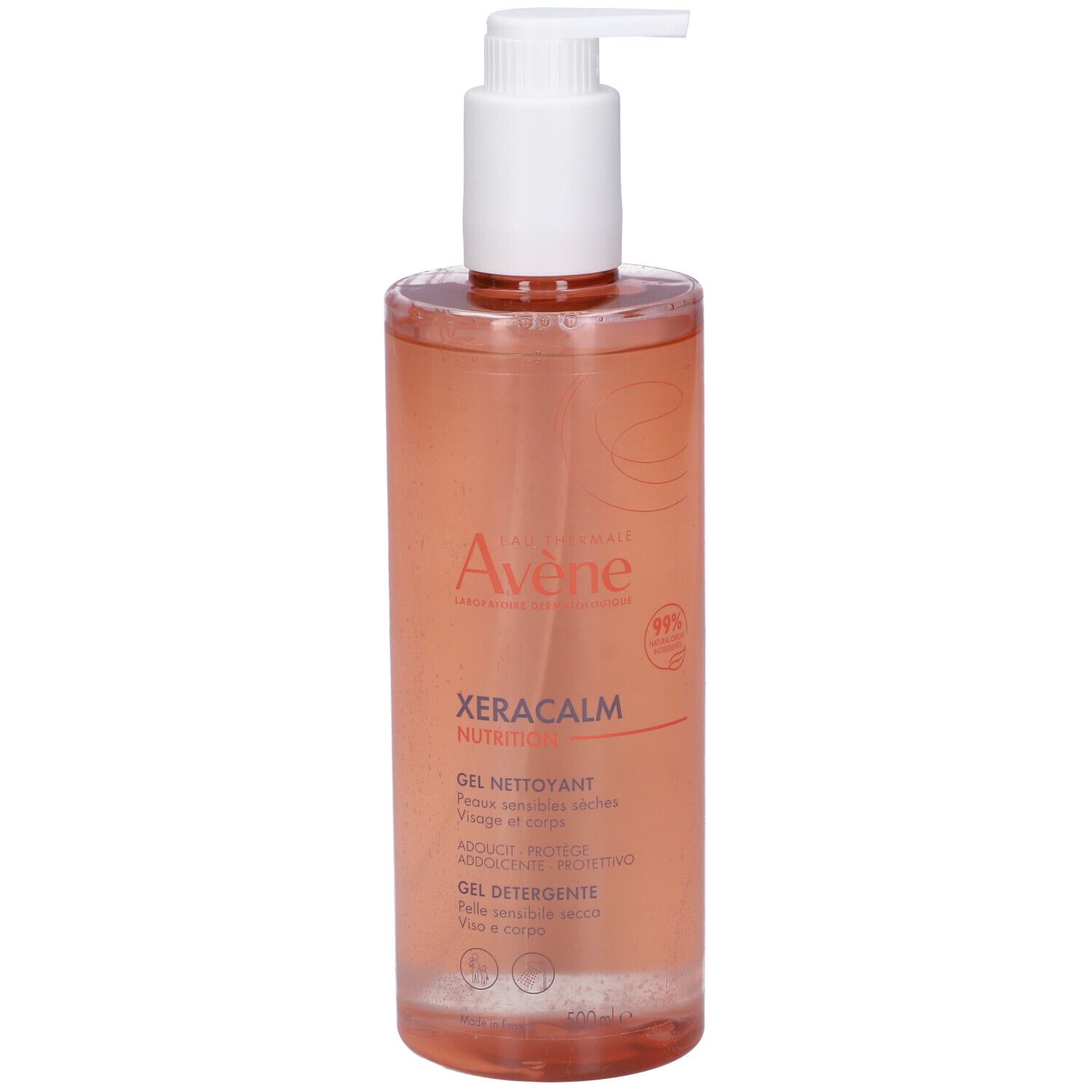 Eau Thermale Avène Xeracalm Nutrition Gel Detergente 500ml - Pelle molto secca